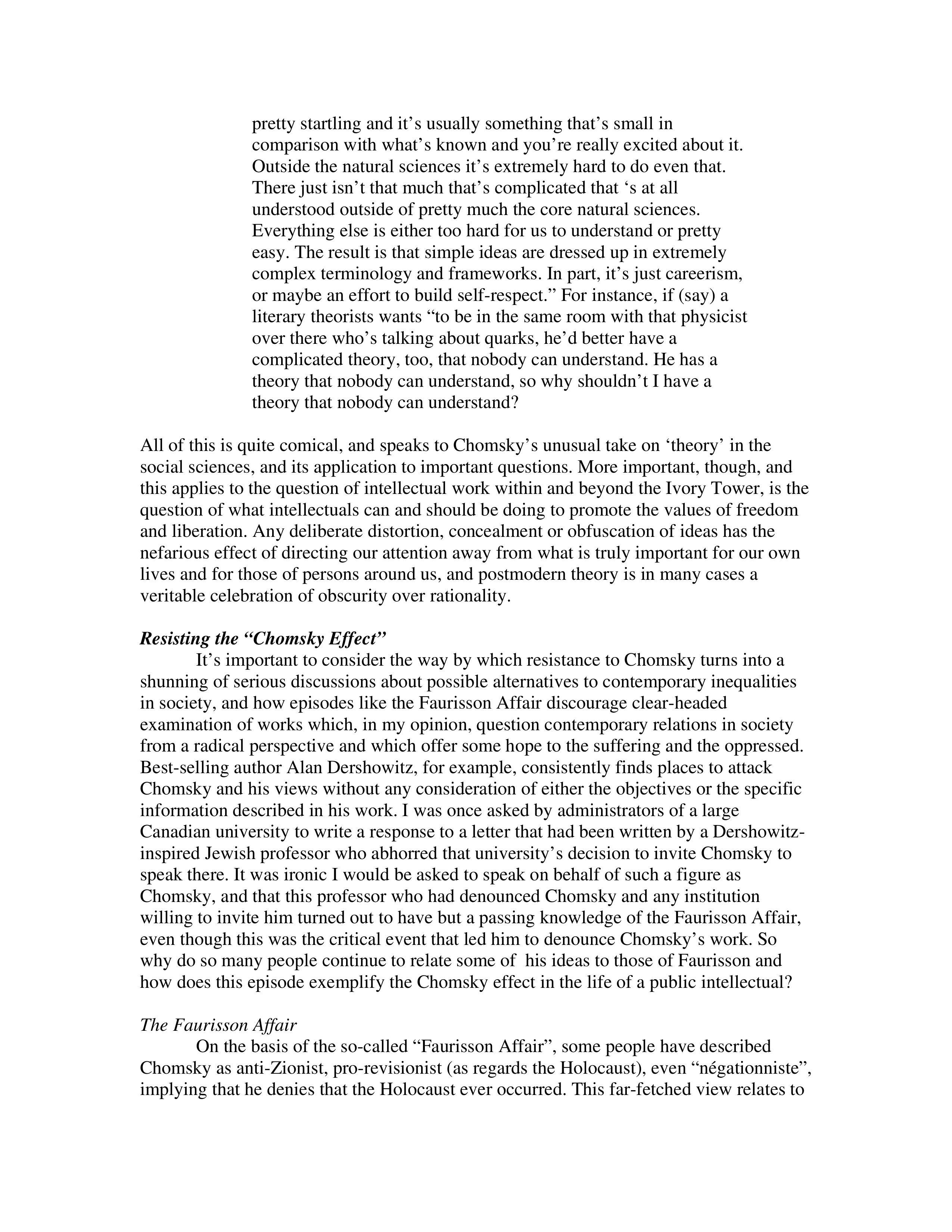 Noam Chomsky The Chomsky Effect Biography — page 14