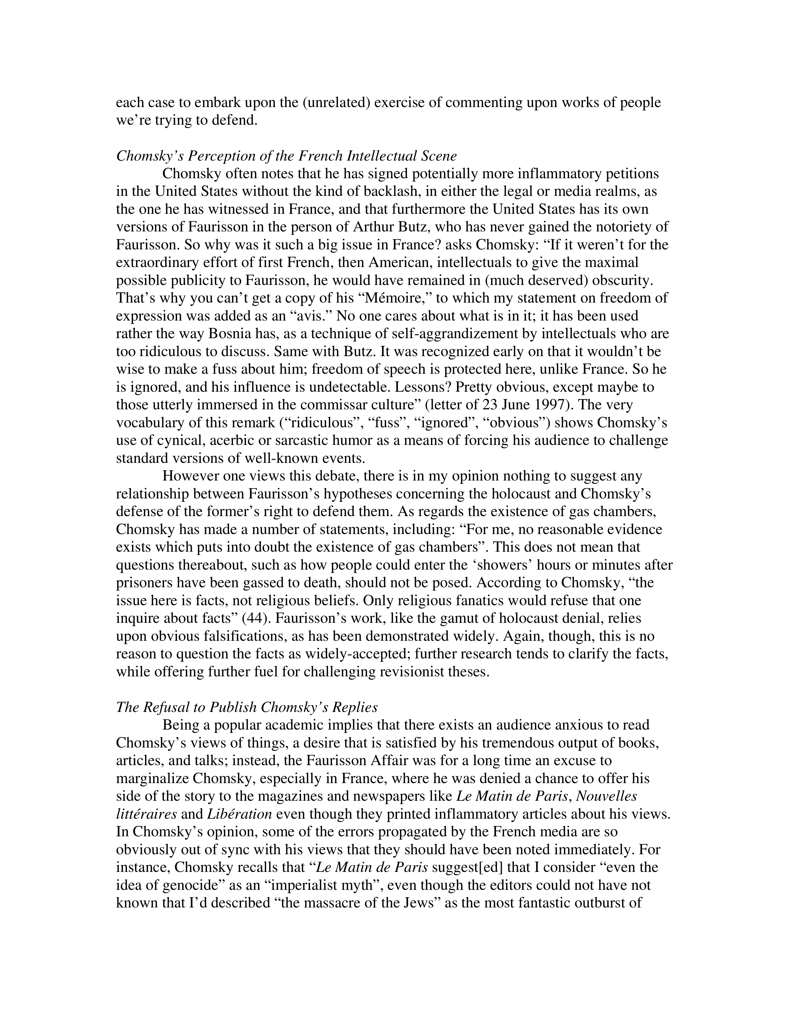 Noam Chomsky The Chomsky Effect Biography — page 20