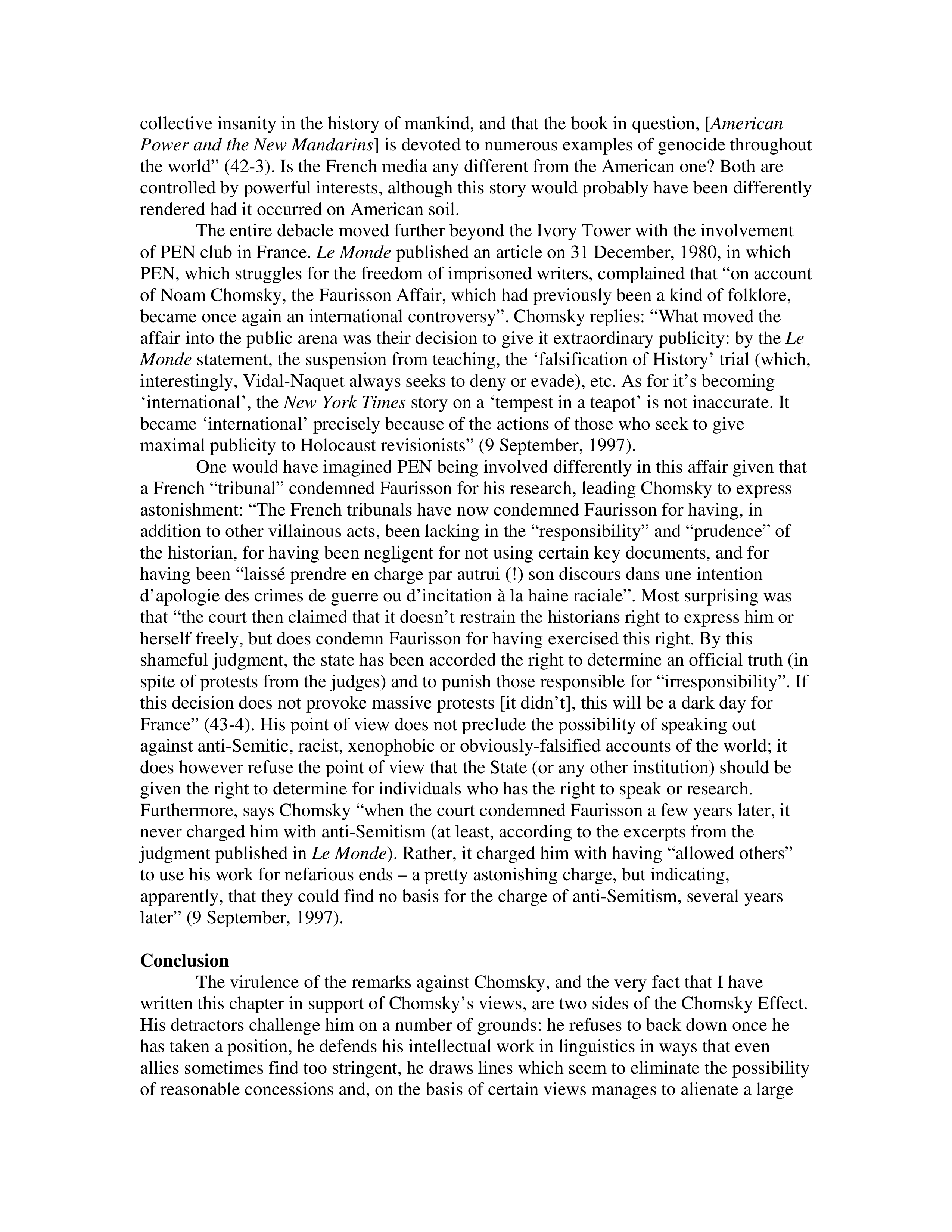 Noam Chomsky The Chomsky Effect Biography — page 21