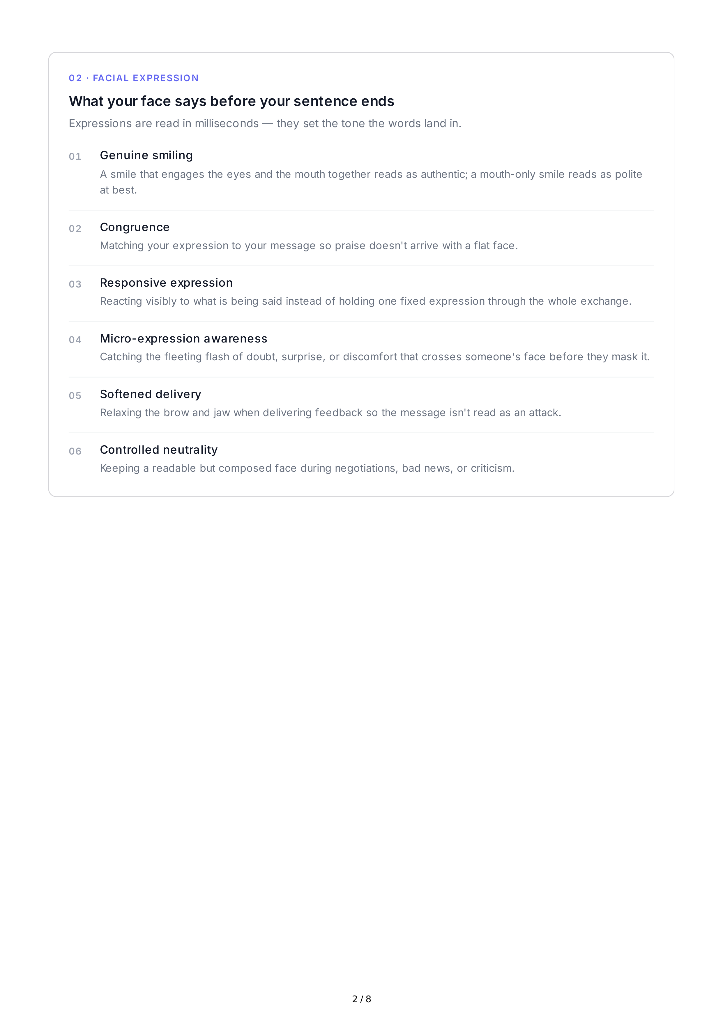 Nonverbal Communication Interpersonal Skills — page 2