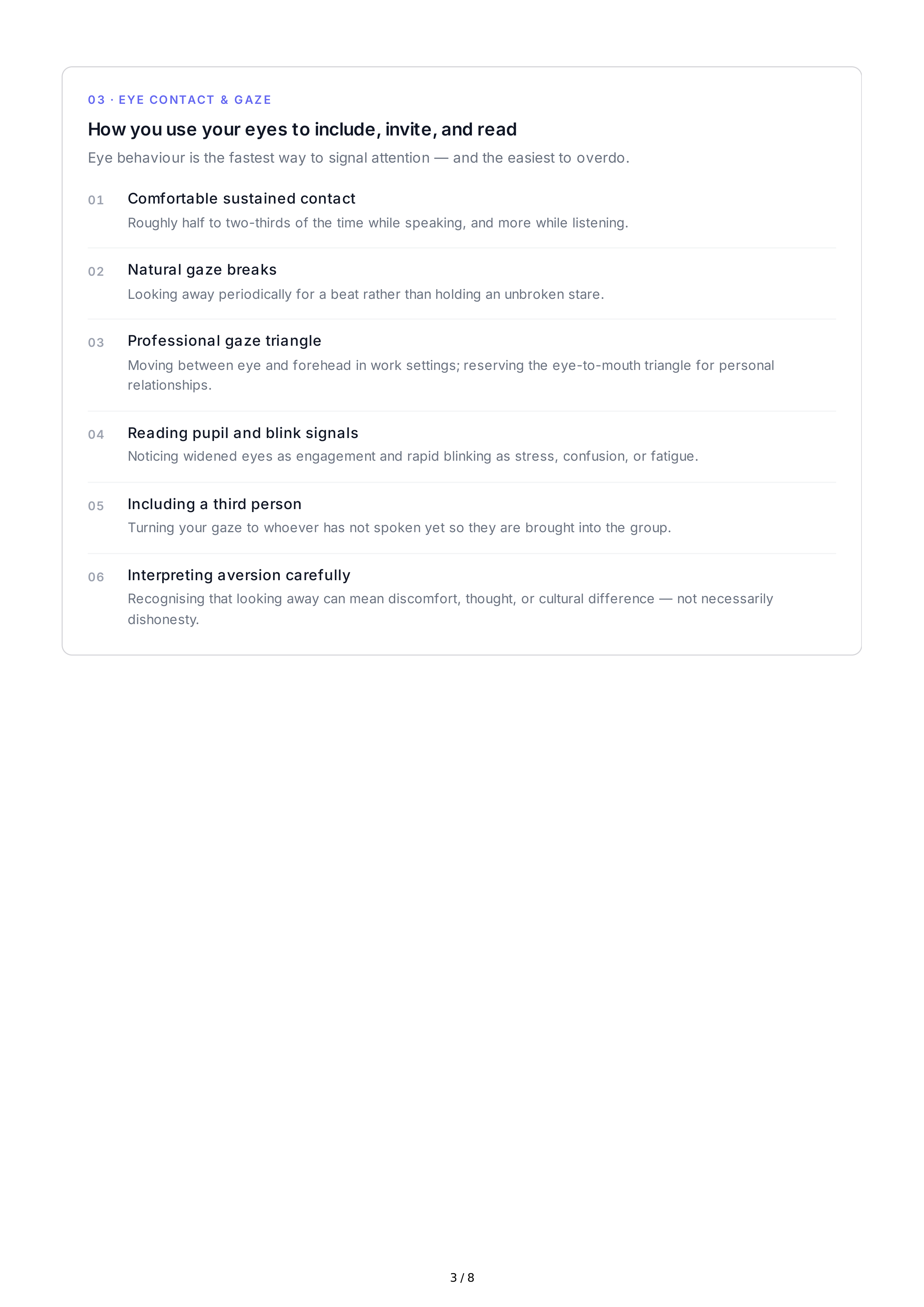 Nonverbal Communication Interpersonal Skills — page 3