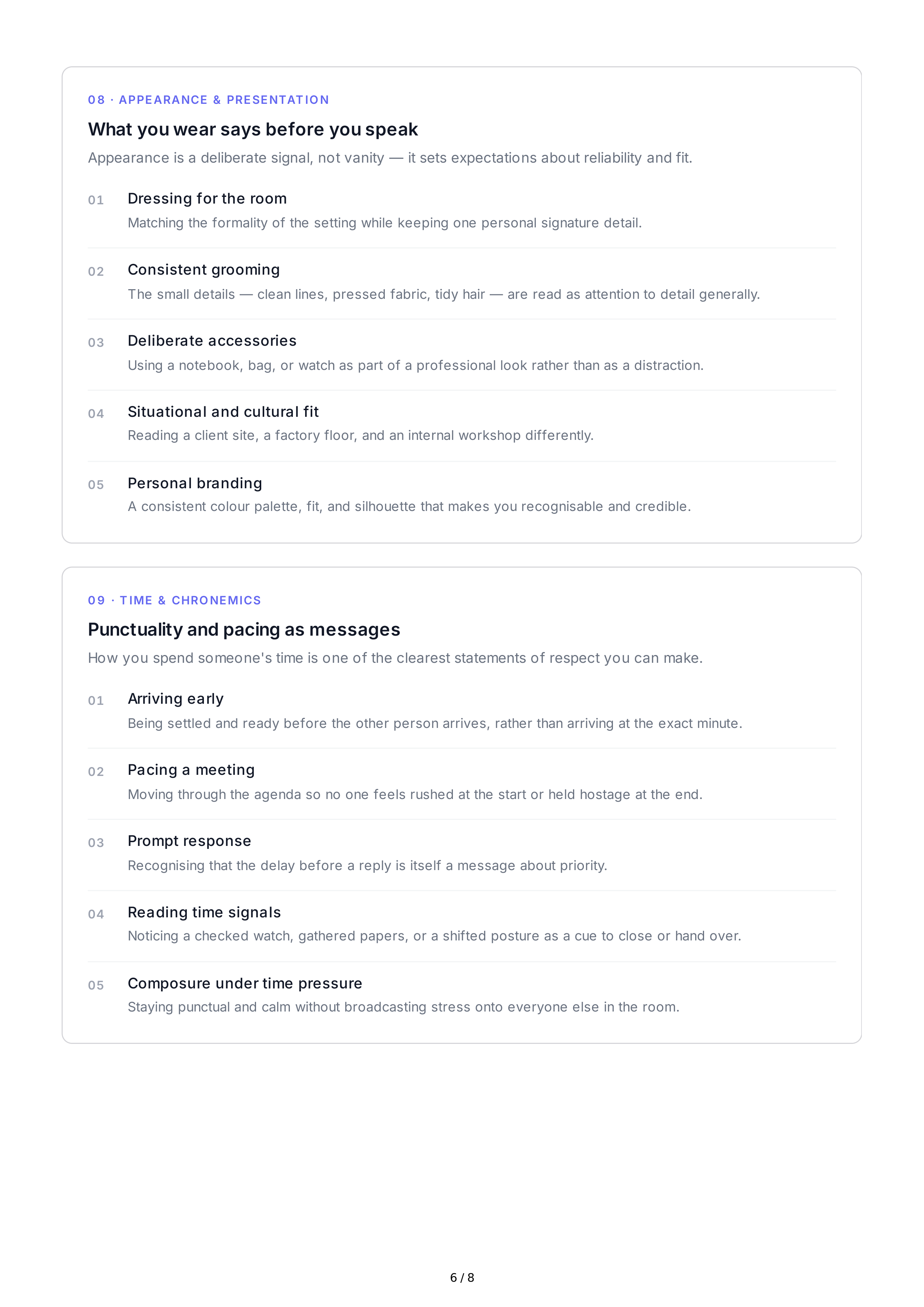 Nonverbal Communication Interpersonal Skills — page 6