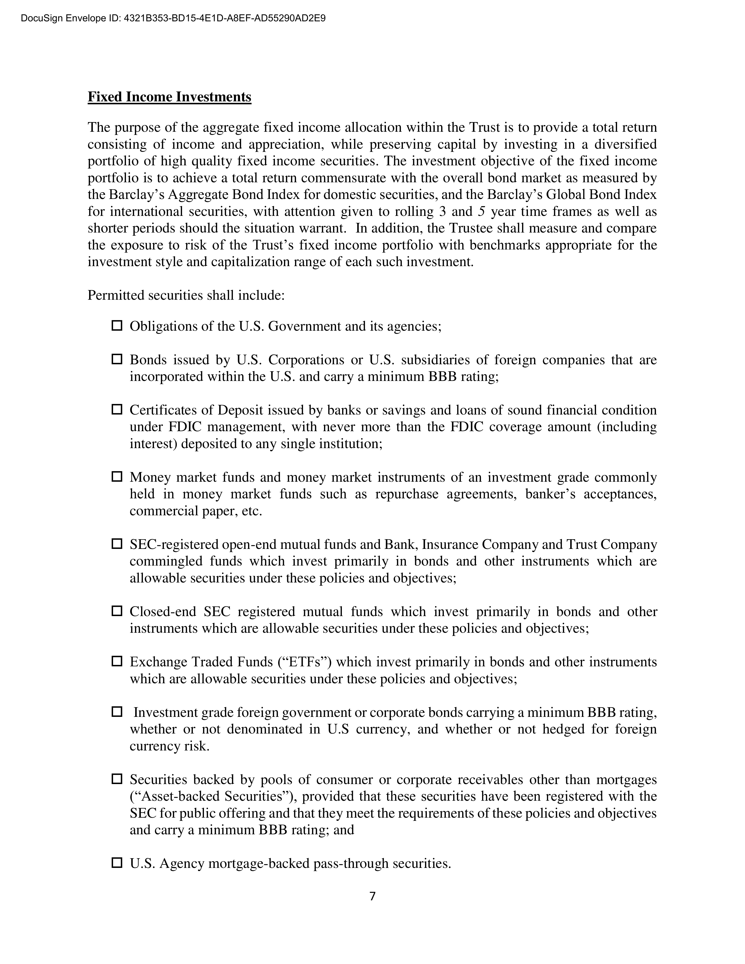 North Orange County Investment Statement — page 7