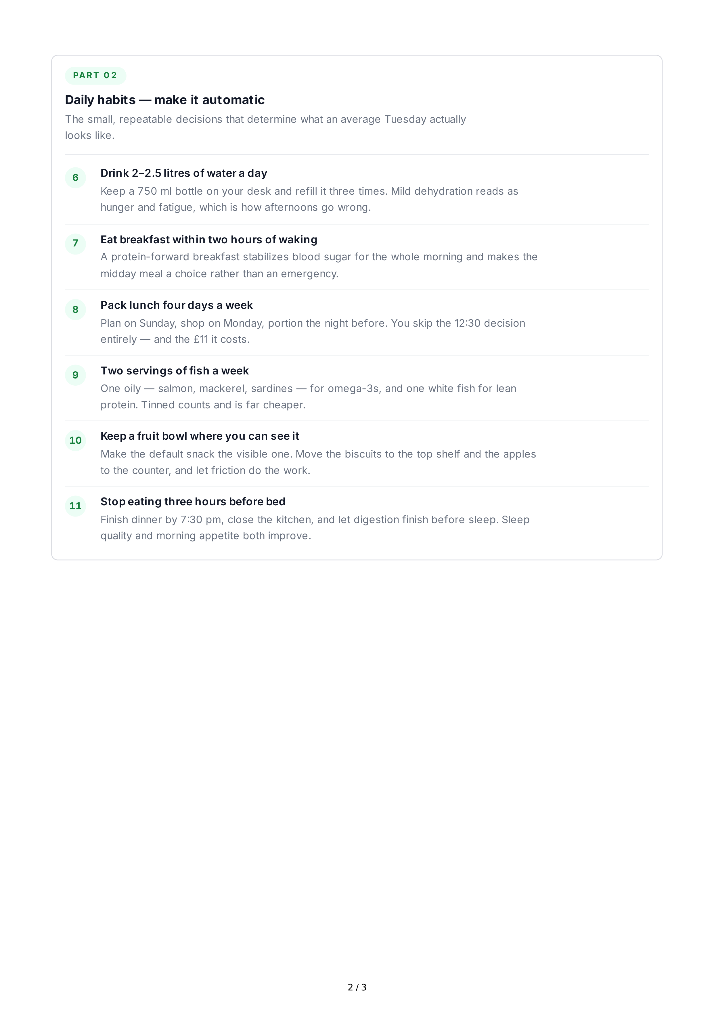 Nutrition Life Goals — page 2