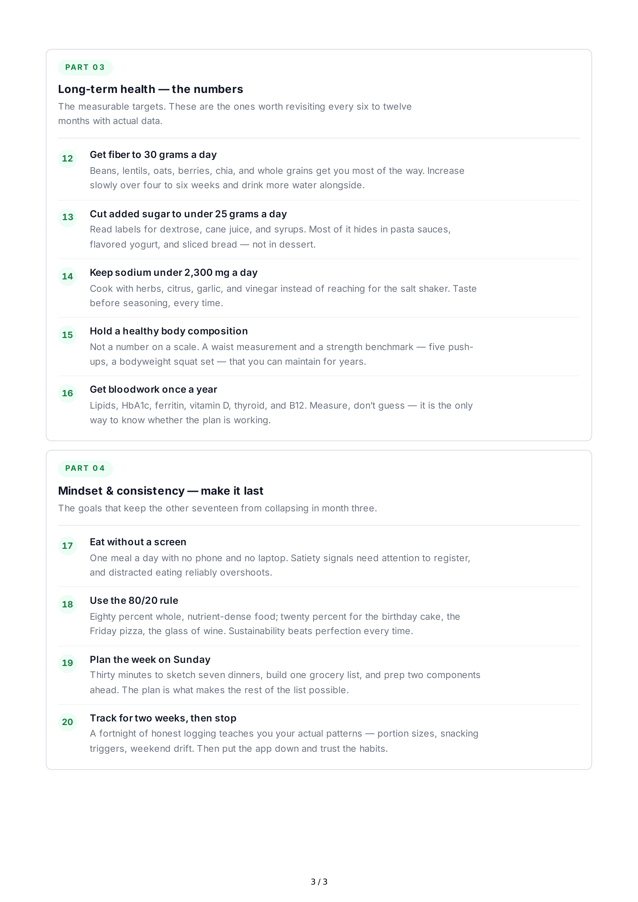 Nutrition Life Goals — page 3