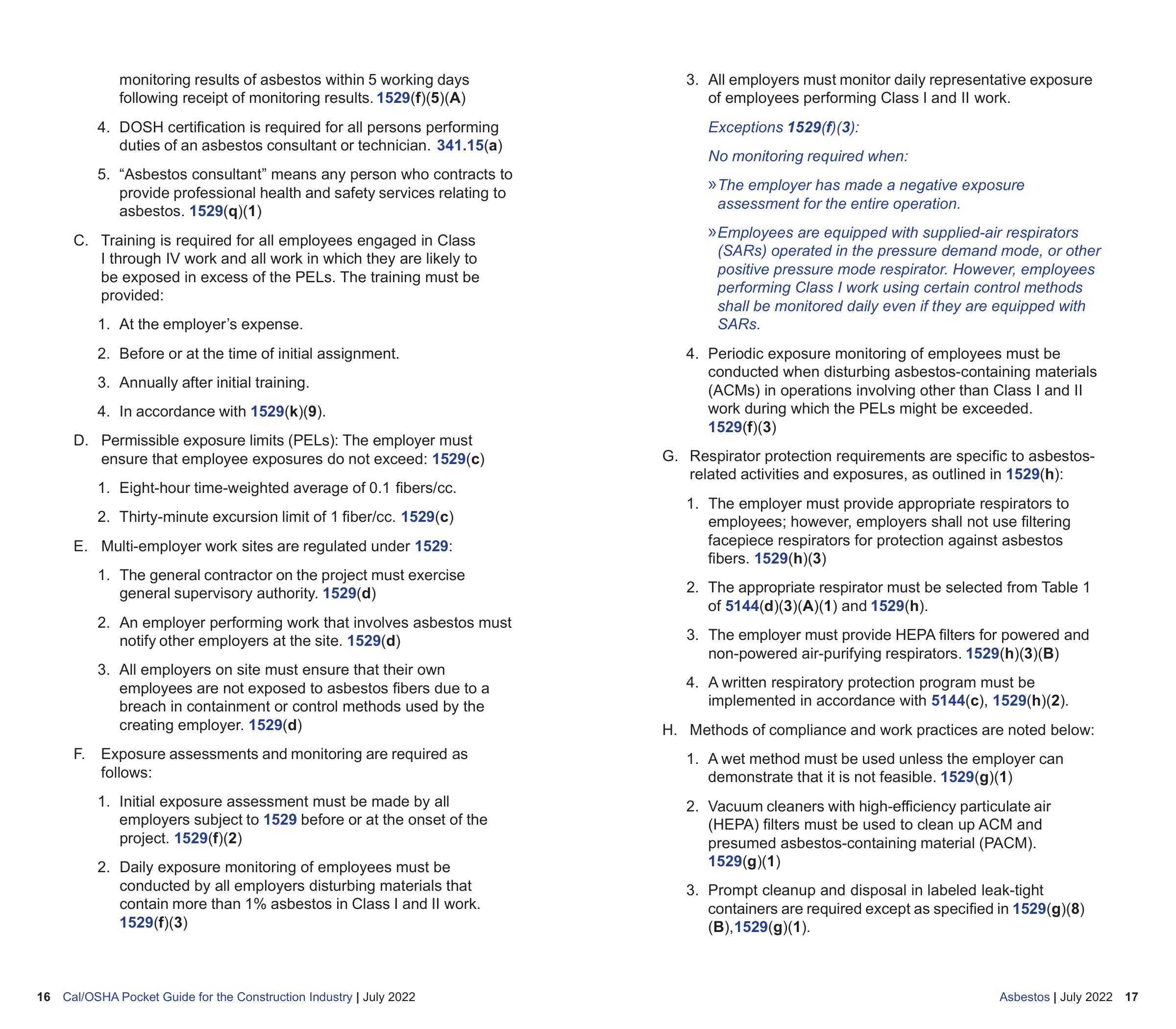 OSHA Construction Pocket Guide — page 10