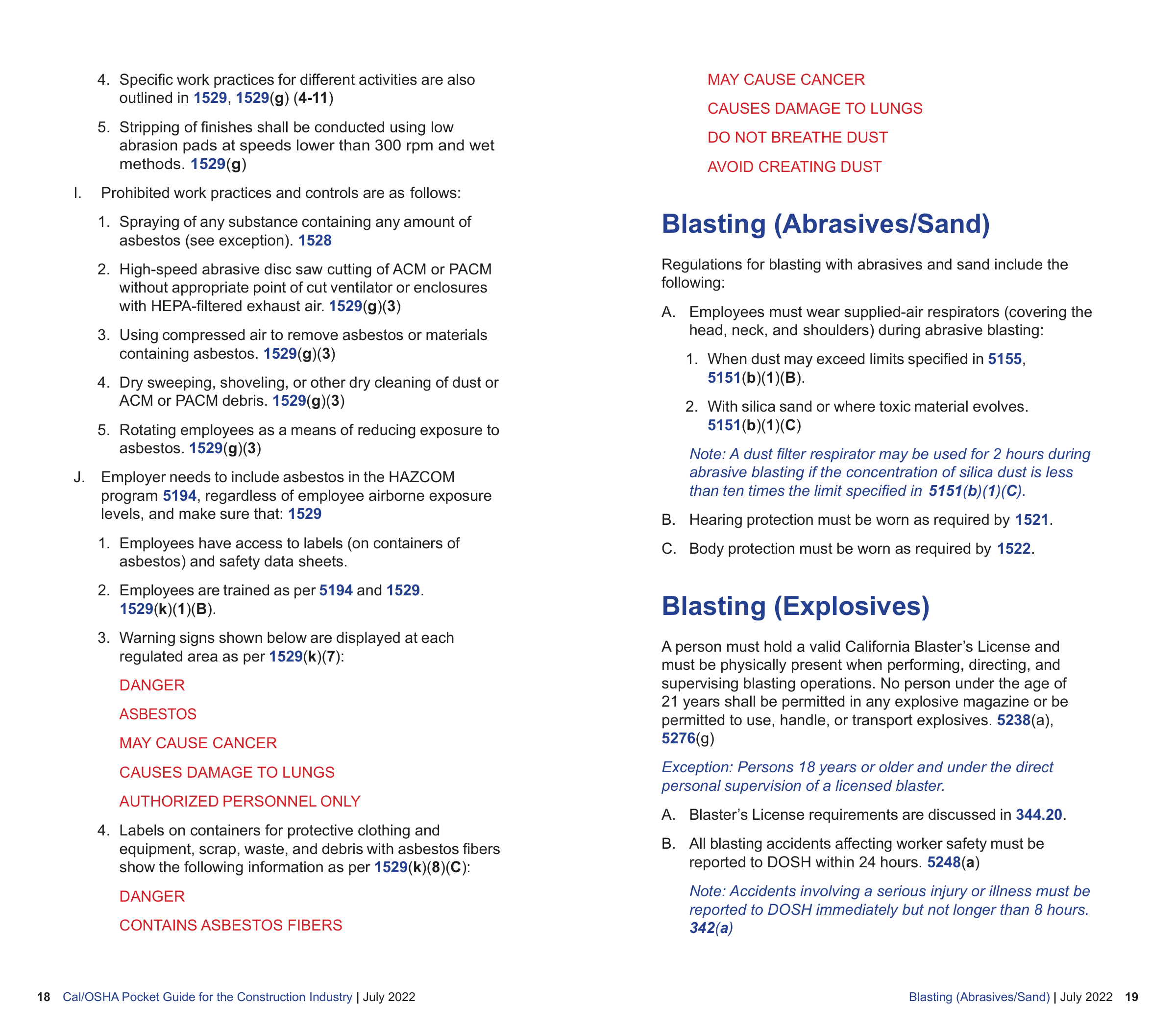 OSHA Construction Pocket Guide — page 11