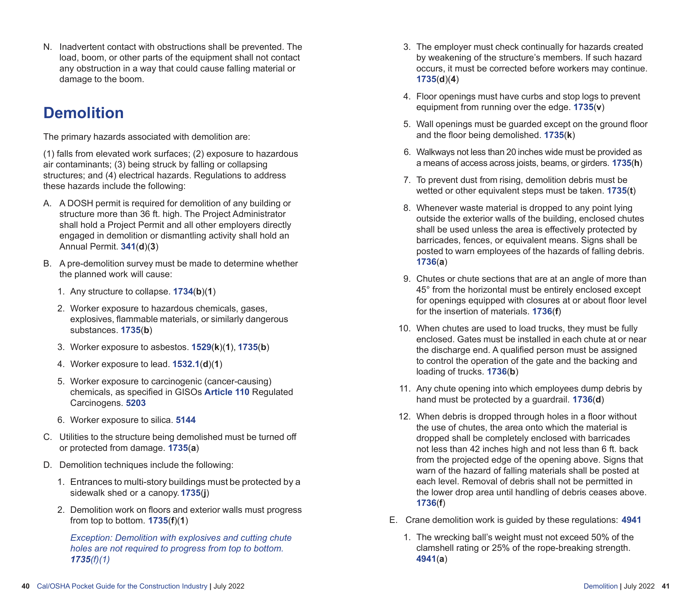 OSHA Construction Pocket Guide — page 22