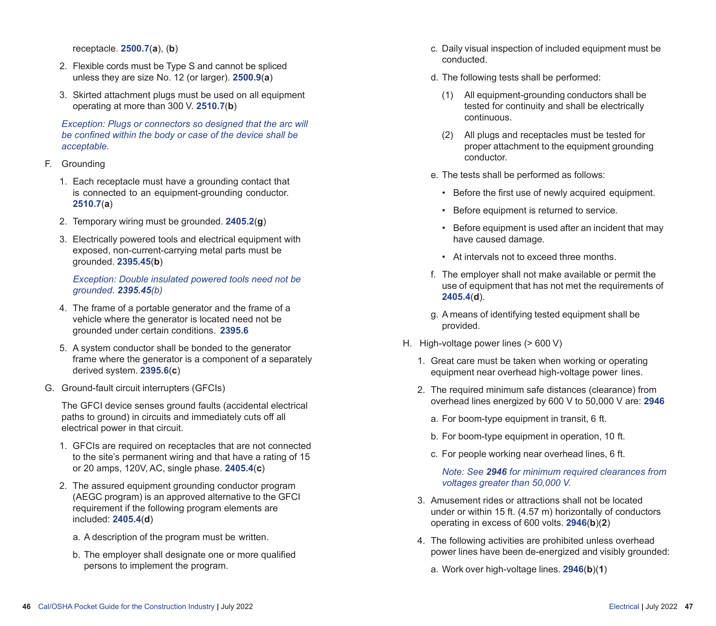 OSHA Construction Pocket Guide — page 25