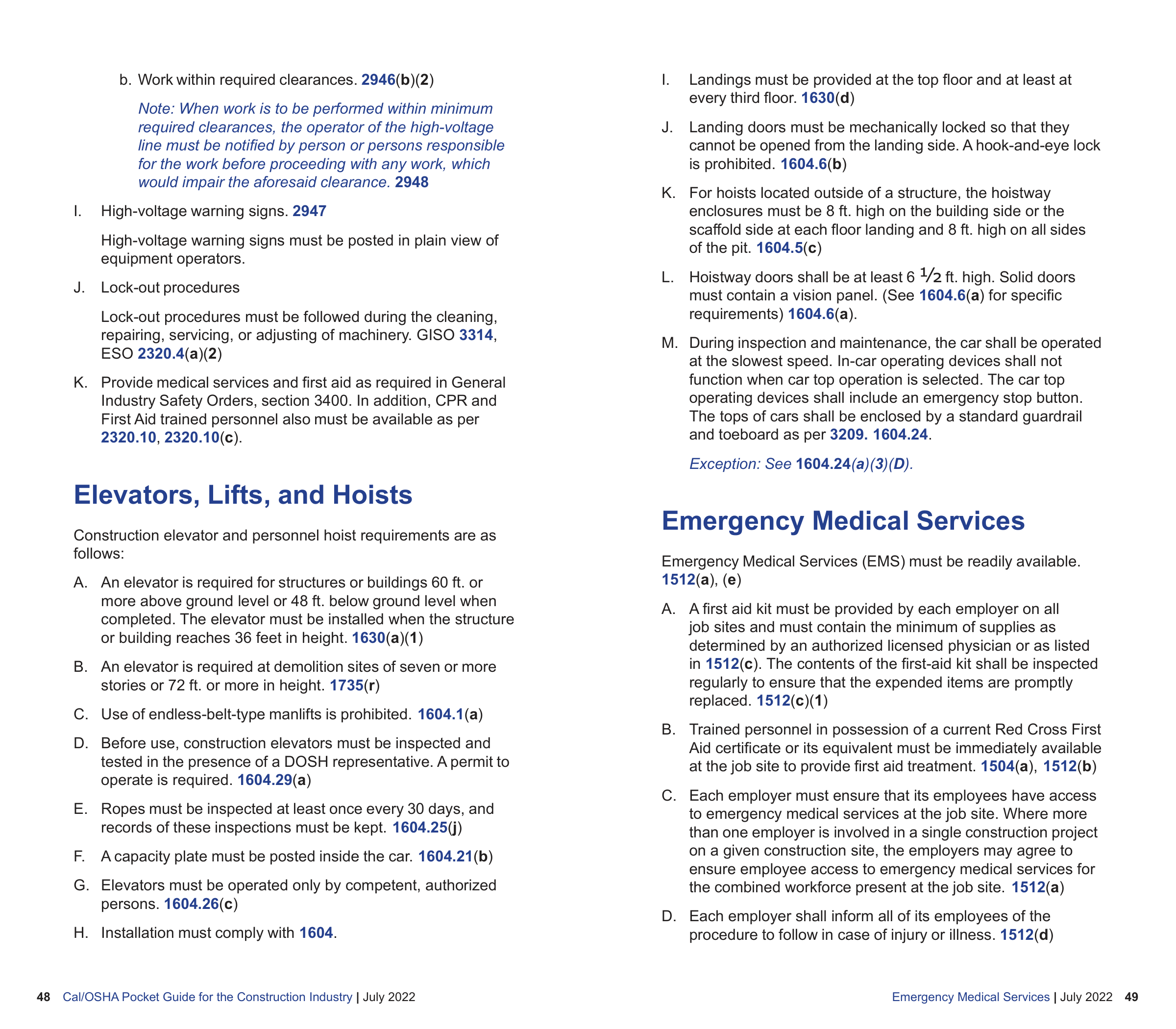 OSHA Construction Pocket Guide — page 26