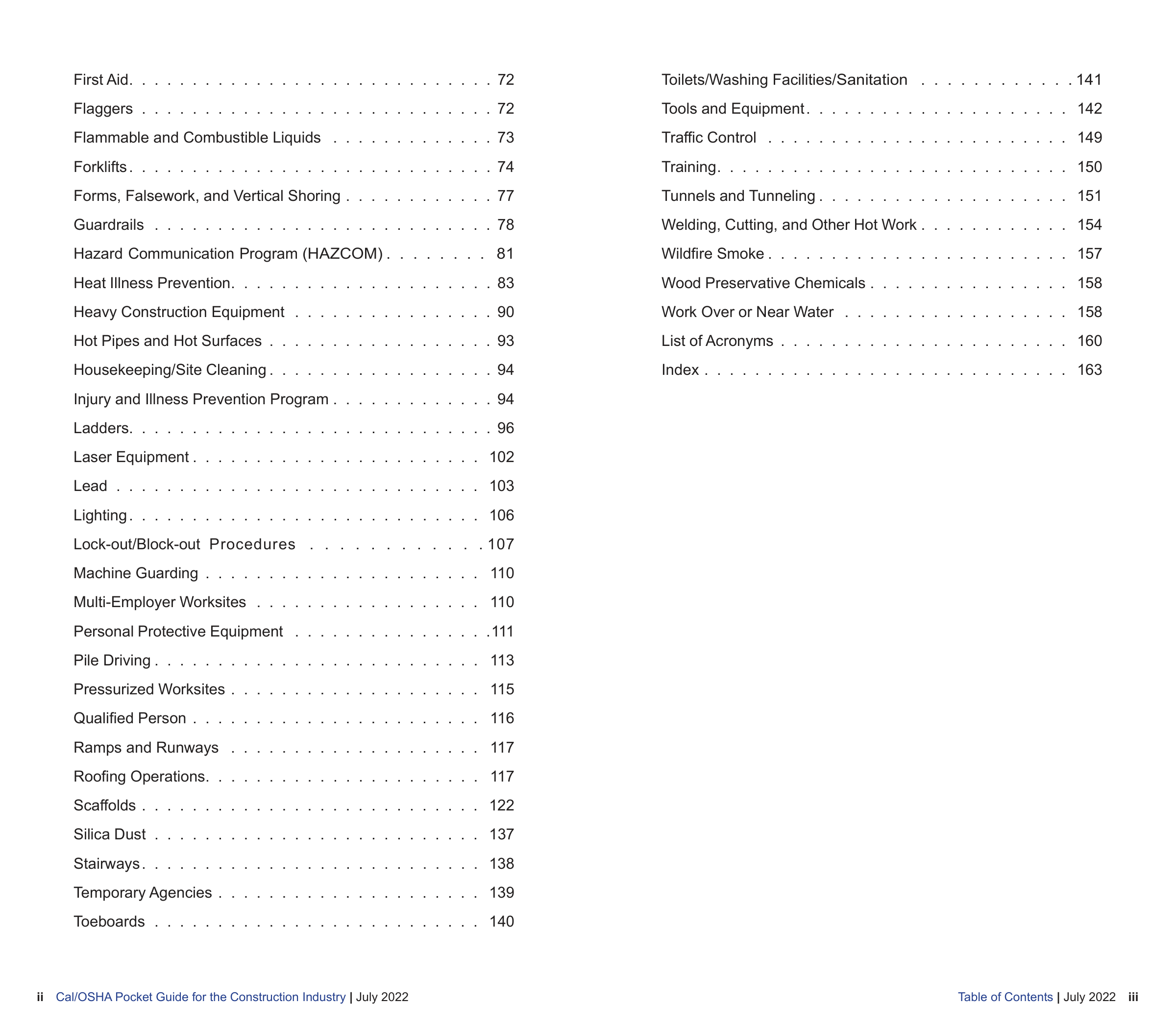 OSHA Construction Pocket Guide — page 3