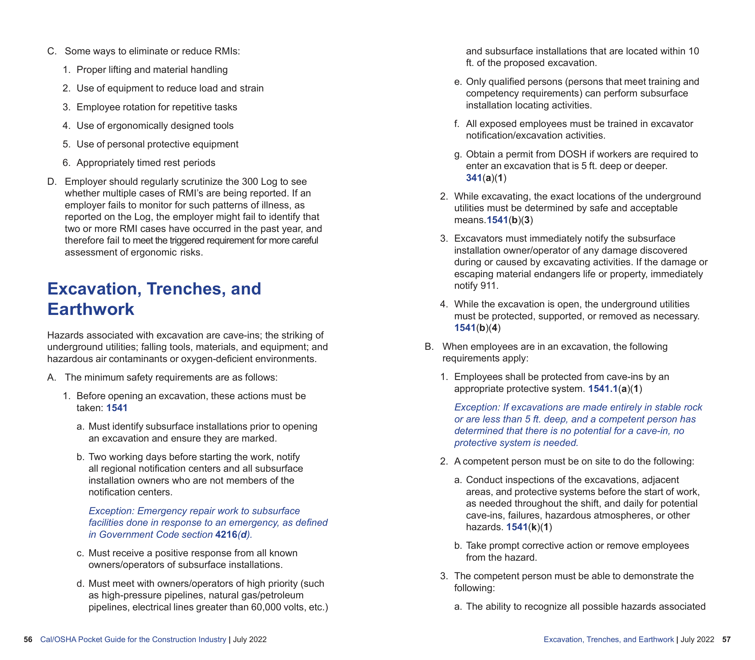 OSHA Construction Pocket Guide — page 30