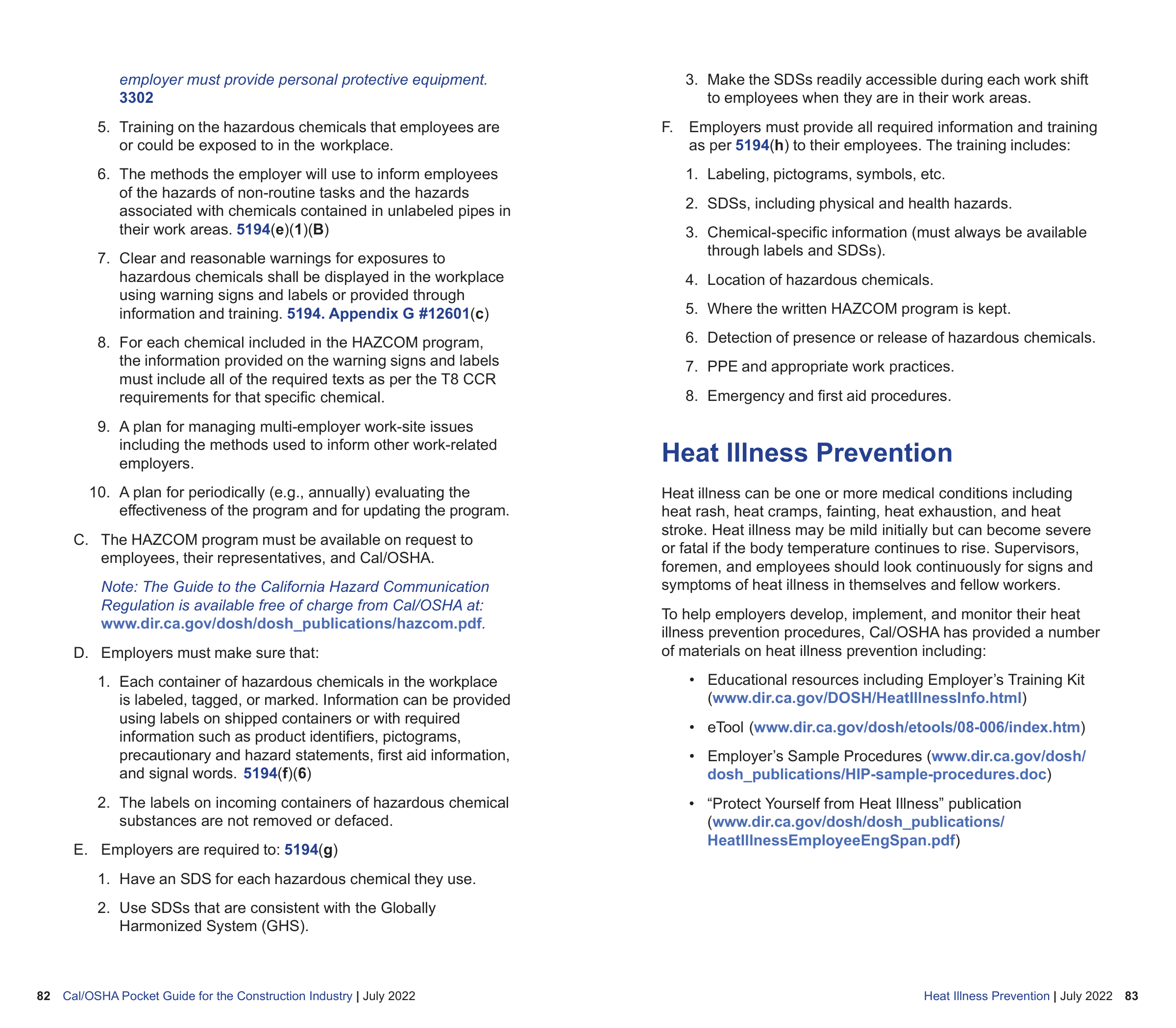 OSHA Construction Pocket Guide — page 43
