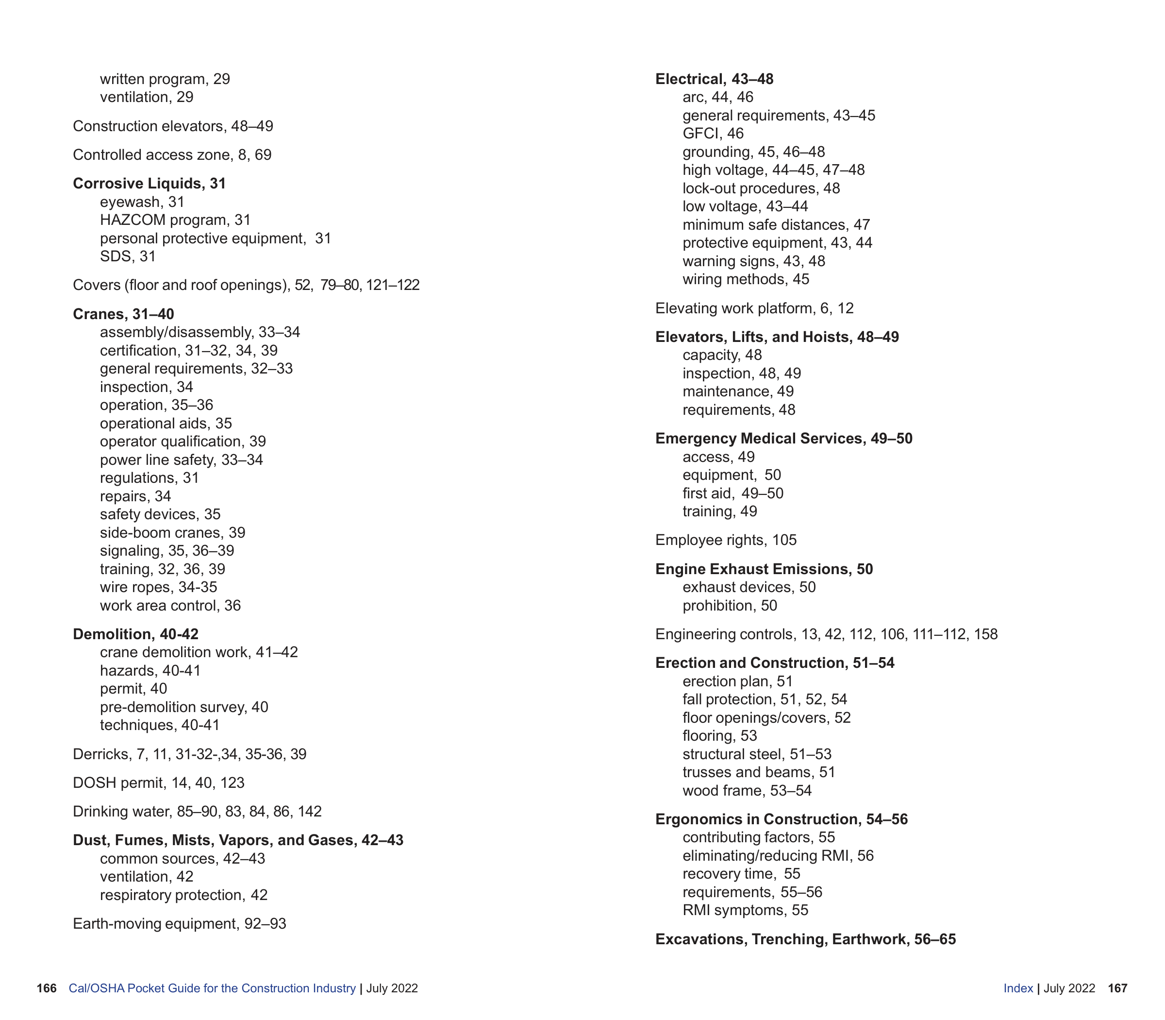 OSHA Construction Pocket Guide — page 85
