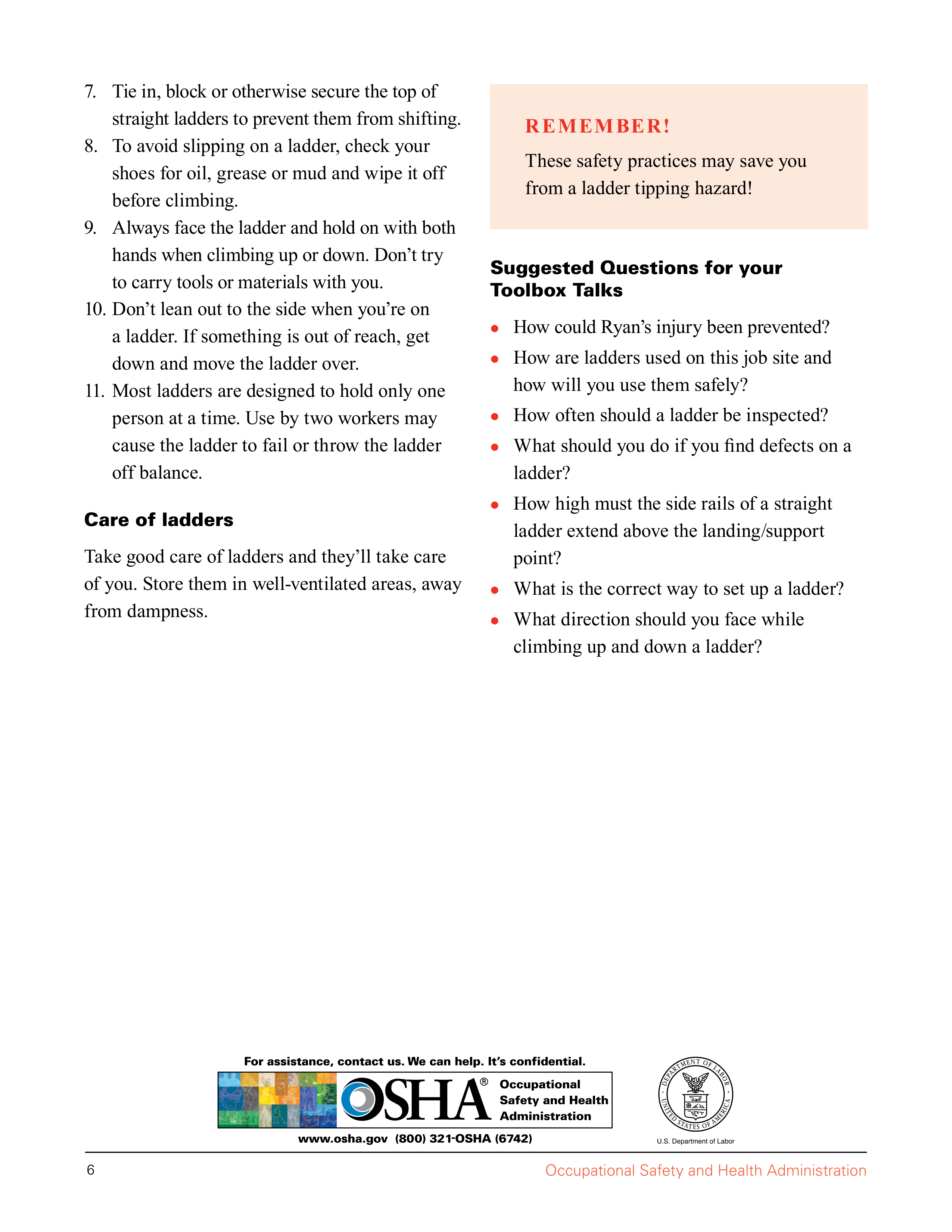 OSHA Fall Protection Training Guide — page 10
