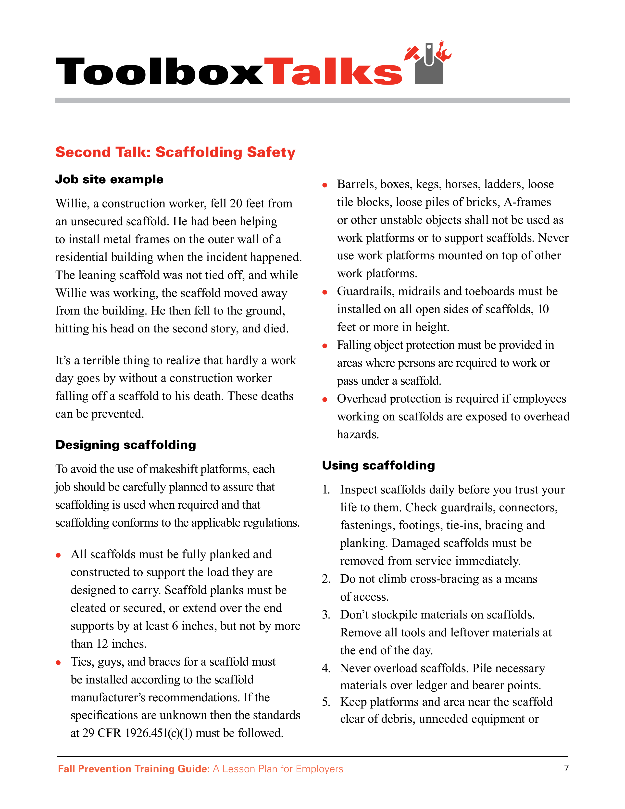 OSHA Fall Protection Training Guide — page 11