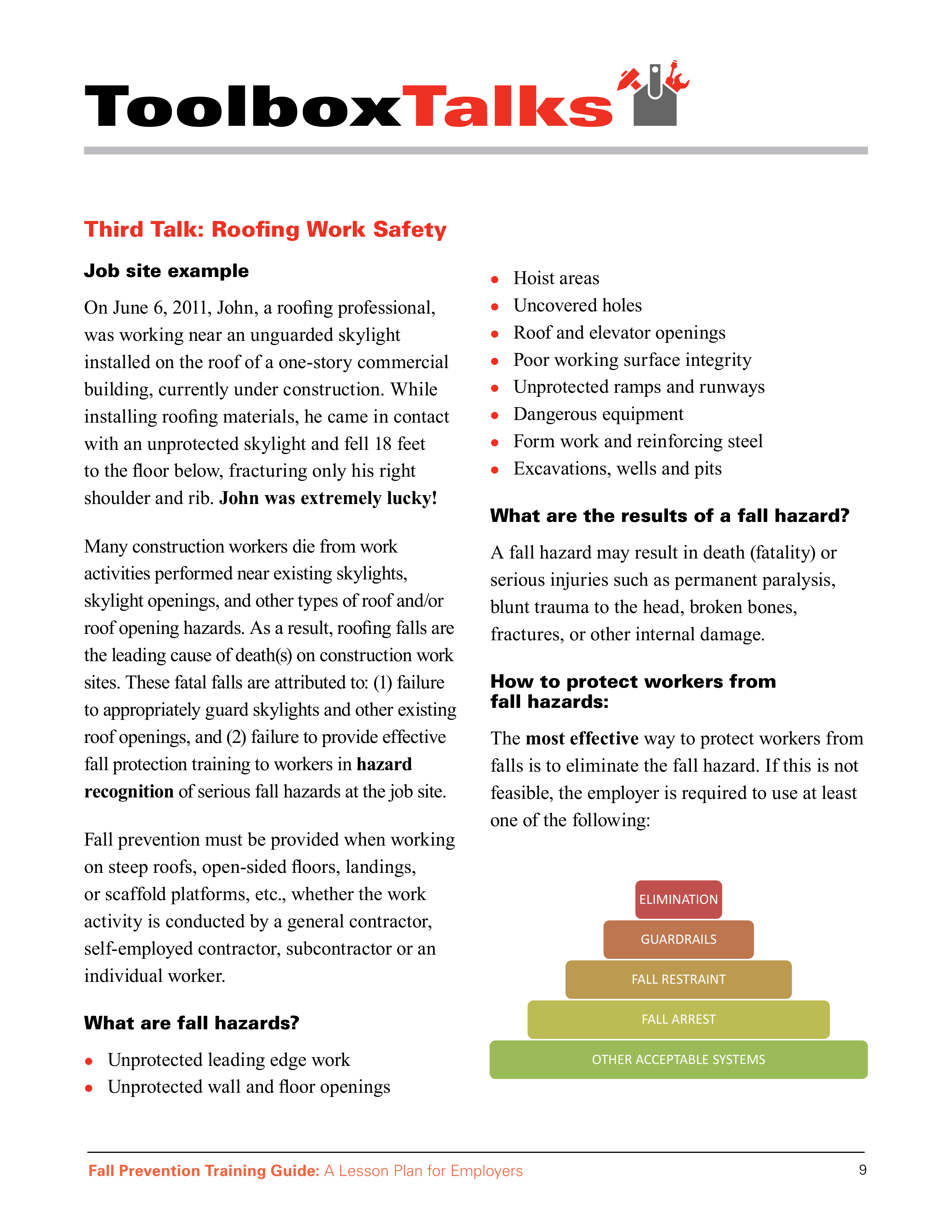 OSHA Fall Protection Training Guide — page 13