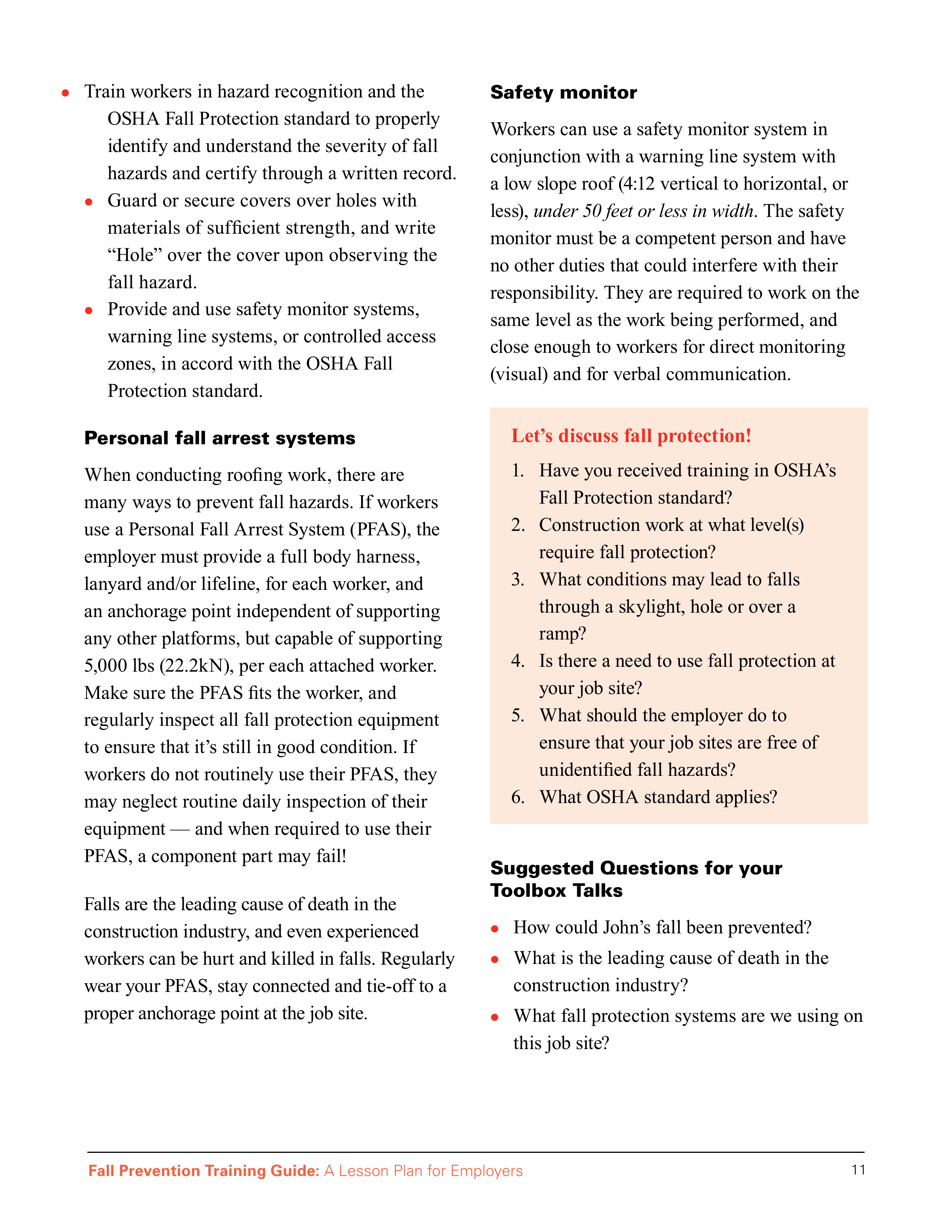 OSHA Fall Protection Training Guide — page 15