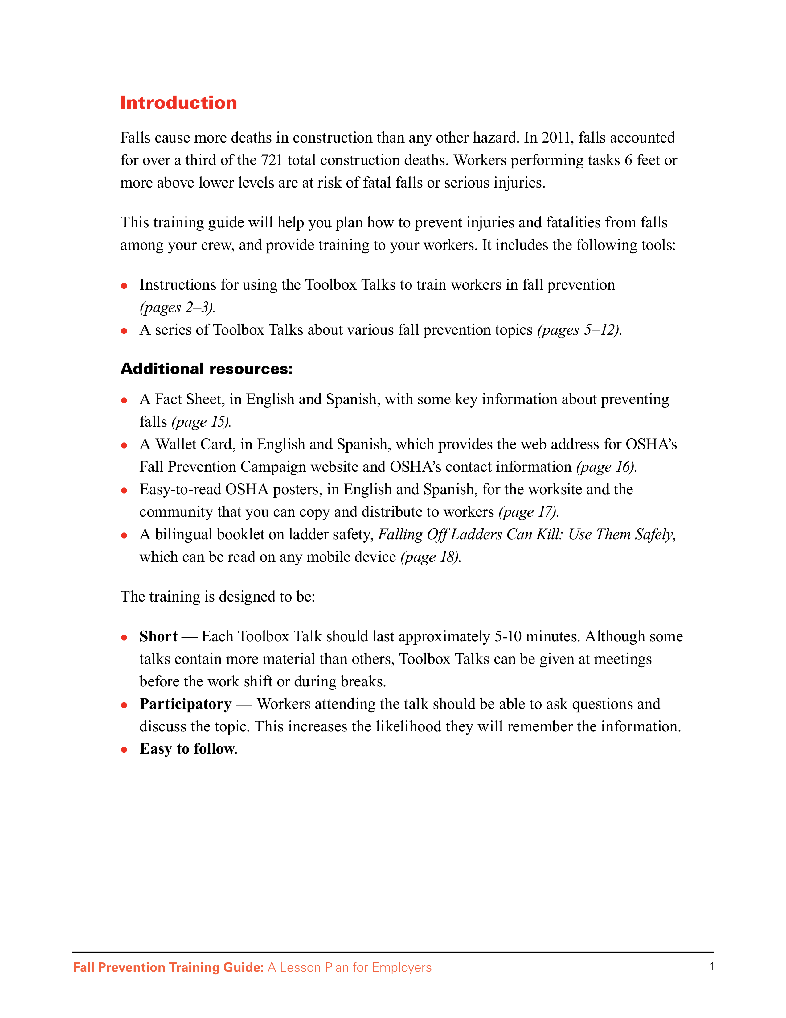 OSHA Fall Protection Training Guide — page 5