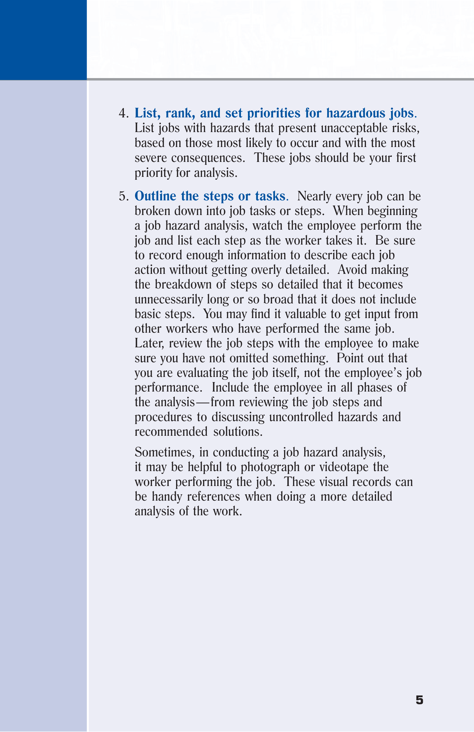 OSHA Job Hazard Analysis Guide — page 11