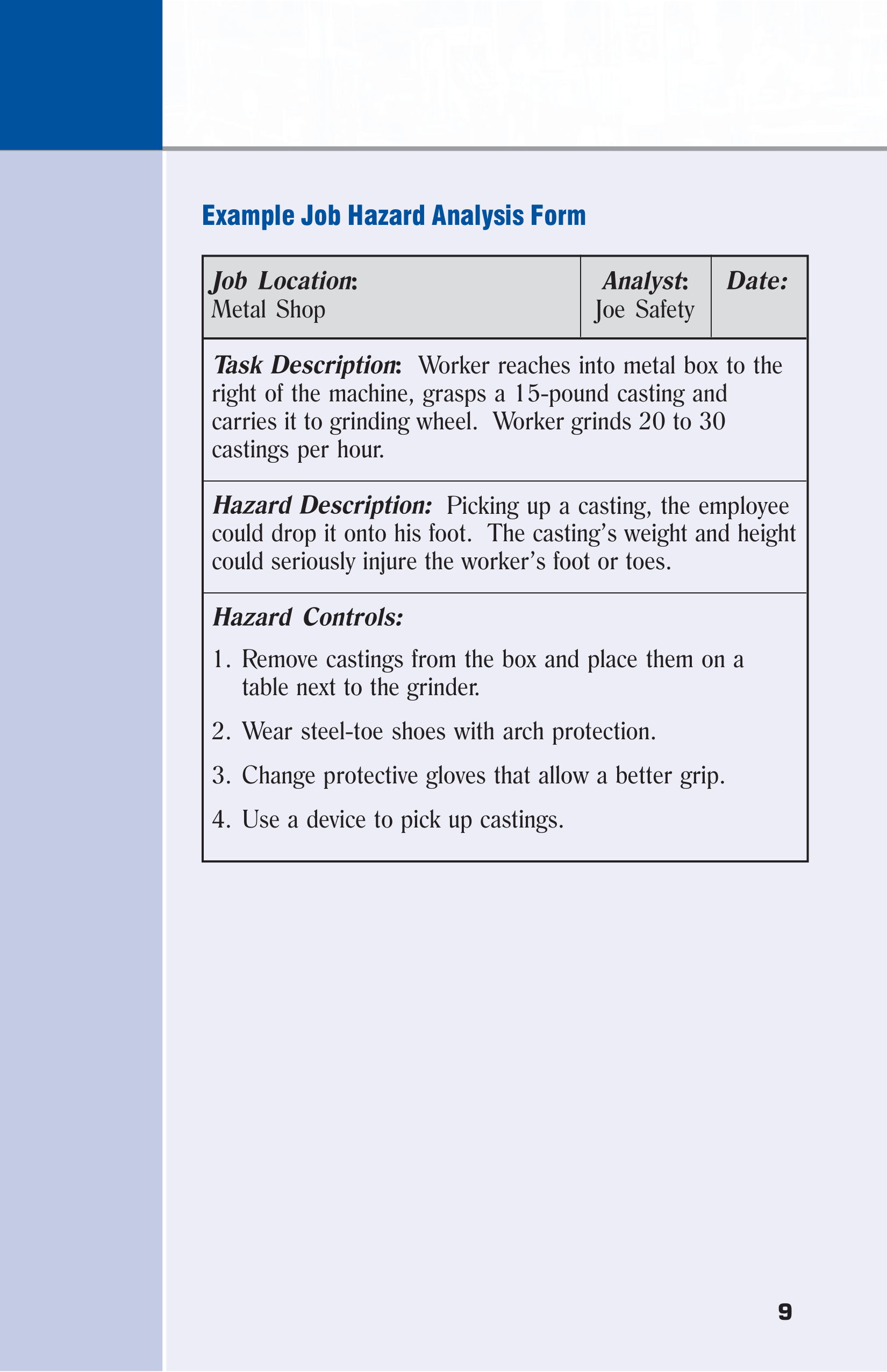 OSHA Job Hazard Analysis Guide — page 15