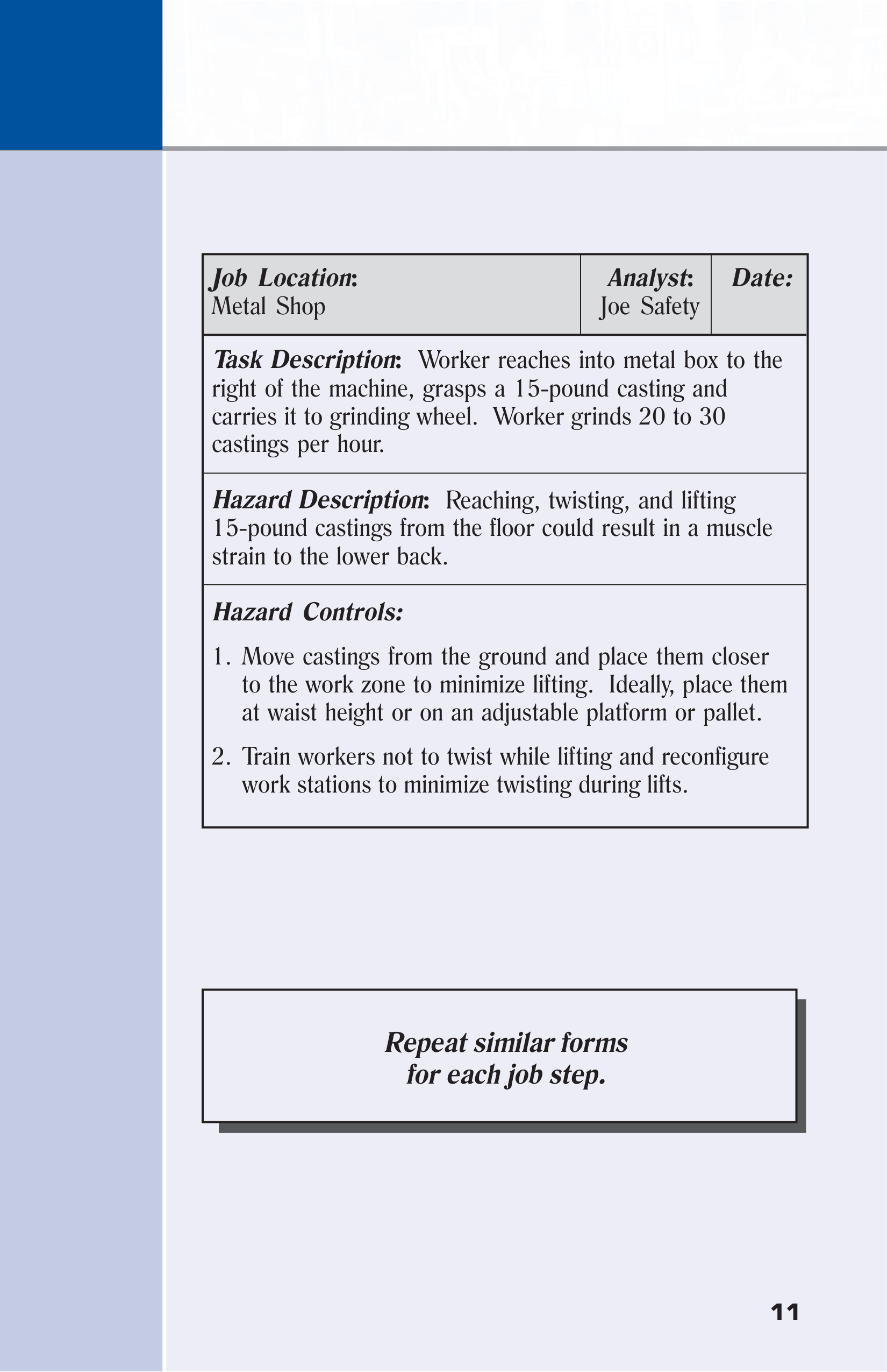 OSHA Job Hazard Analysis Guide — page 17