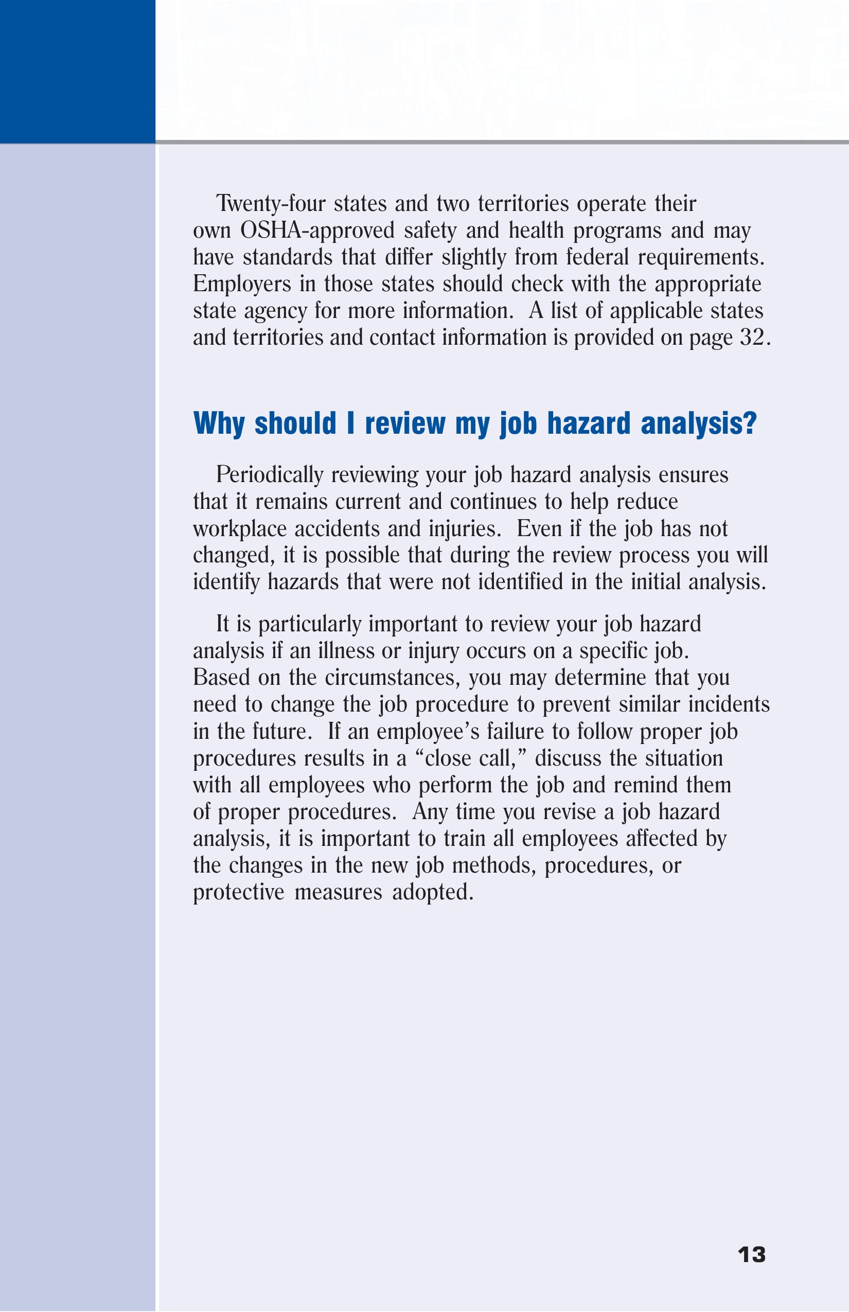 OSHA Job Hazard Analysis Guide — page 19