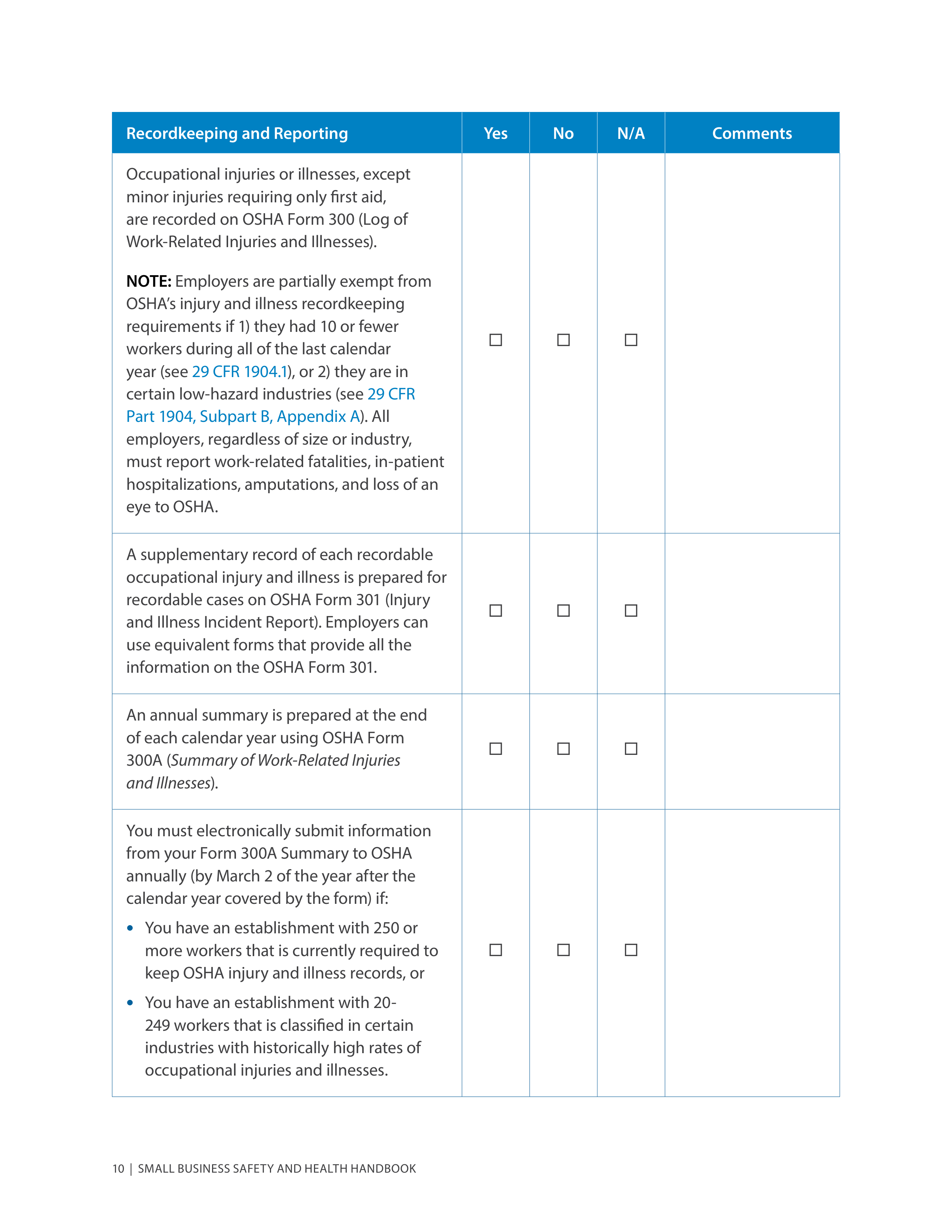 OSHA Small Business Safety and Health Handbook — page 14