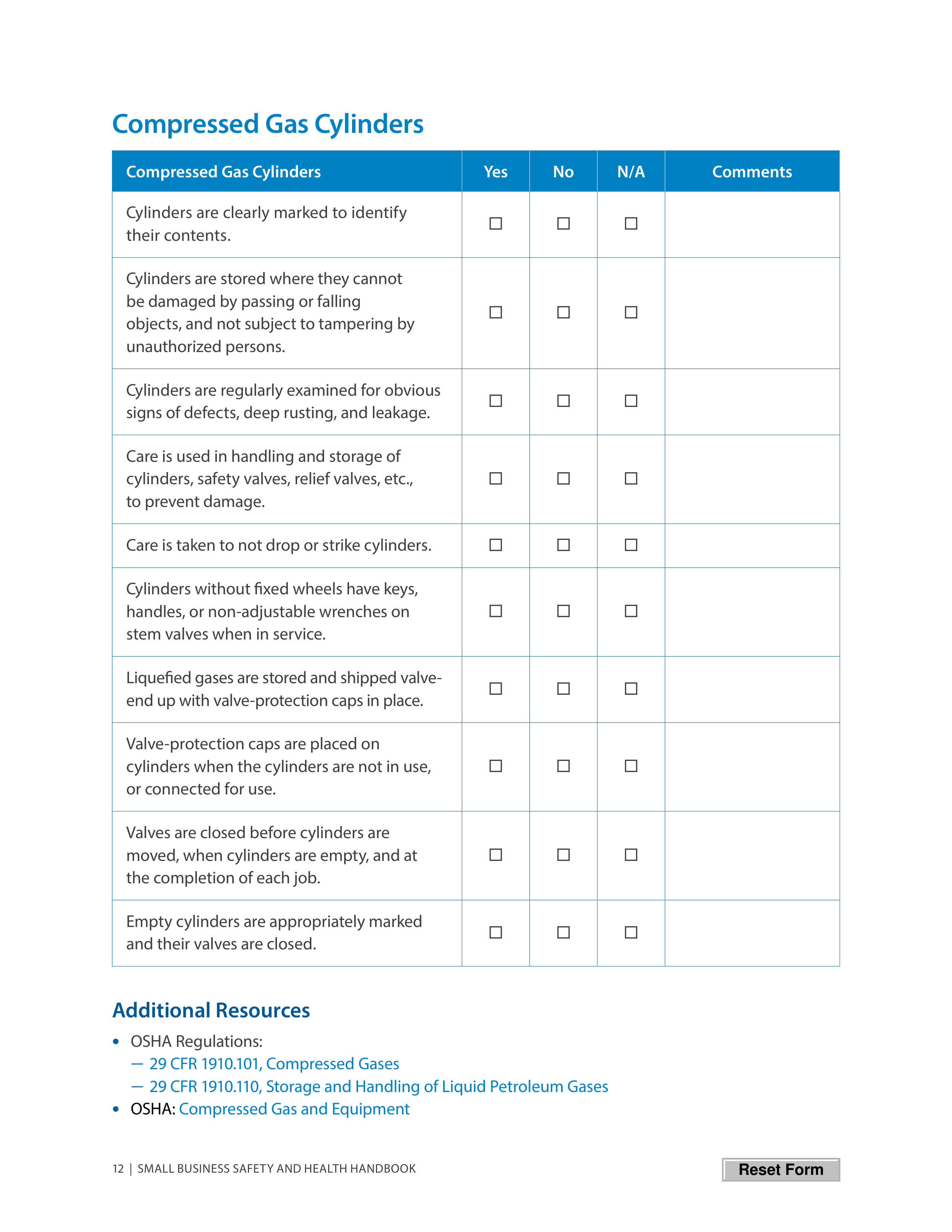 OSHA Small Business Safety and Health Handbook — page 16