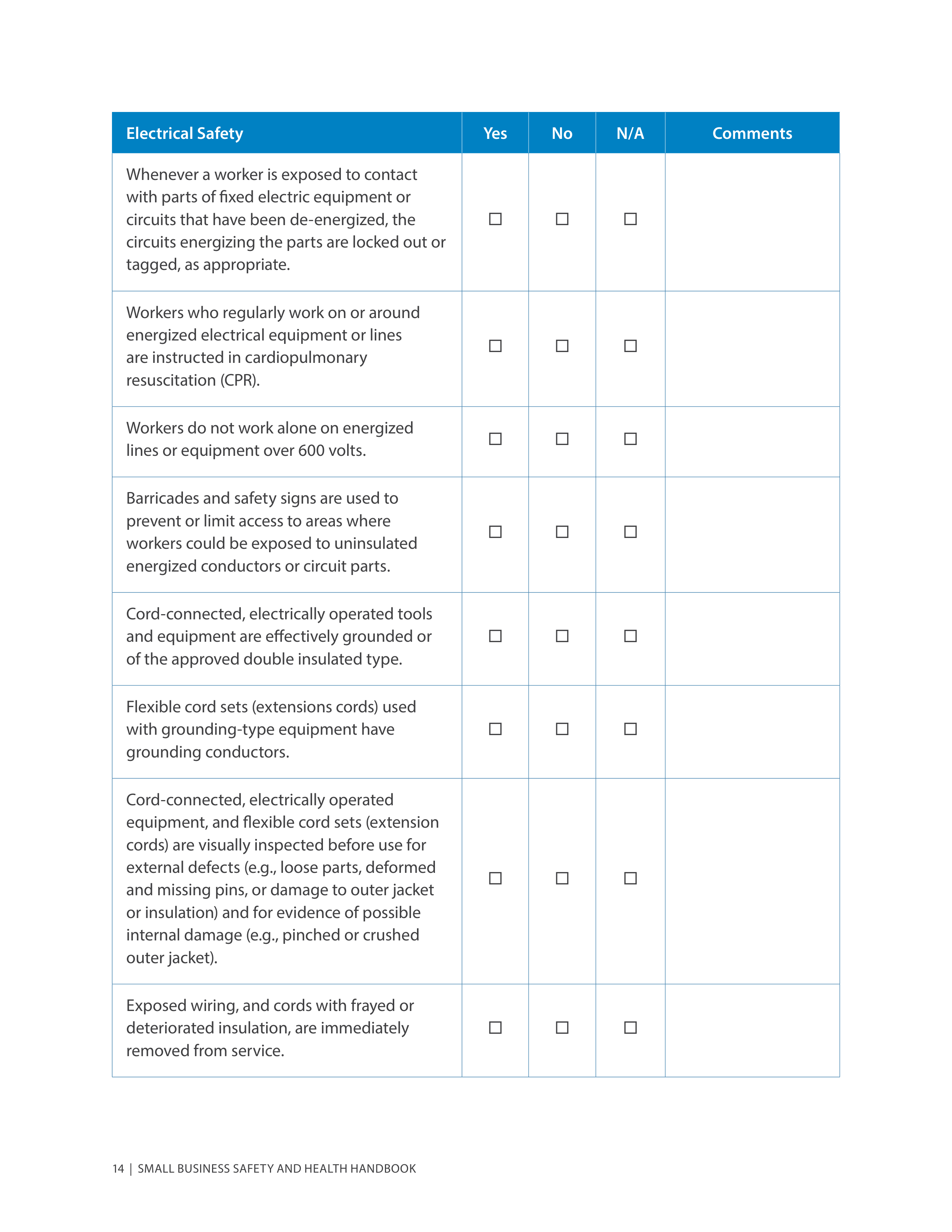OSHA Small Business Safety and Health Handbook — page 18