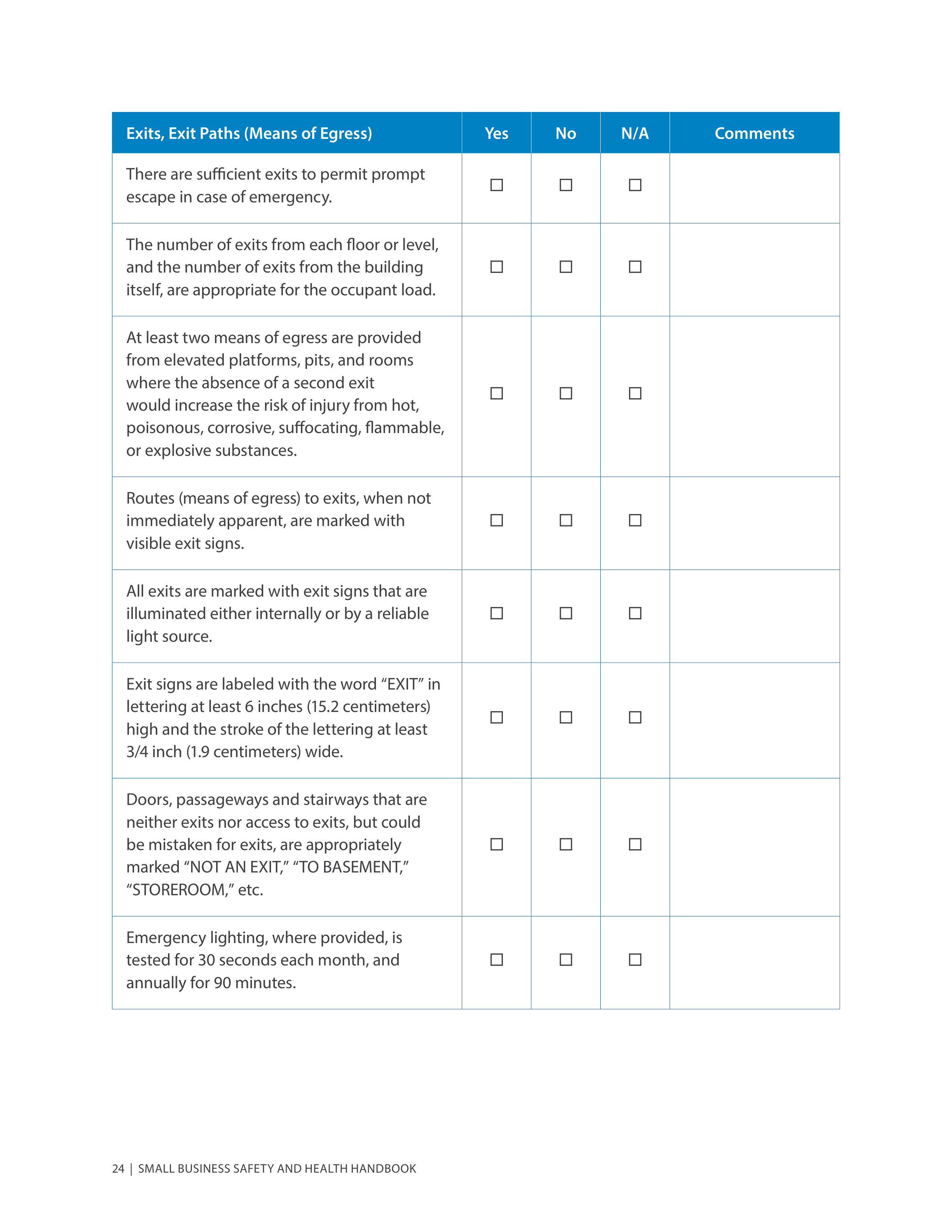 OSHA Small Business Safety and Health Handbook — page 28