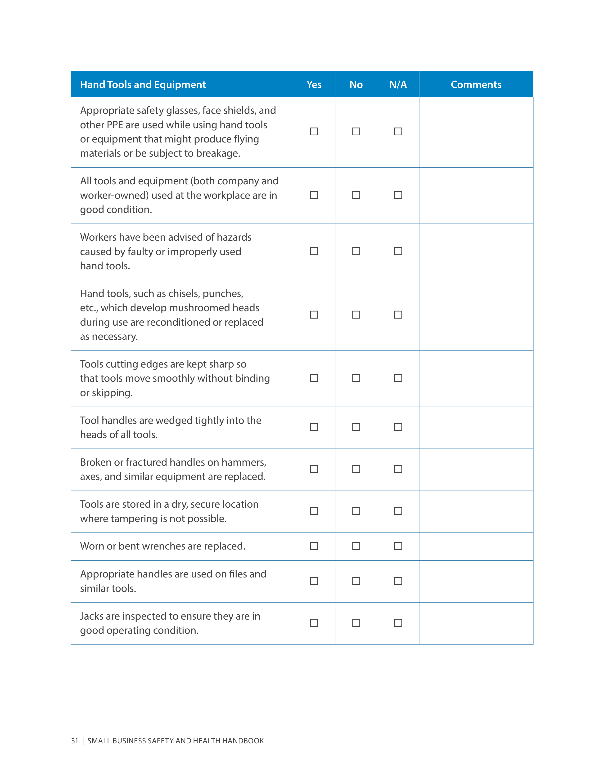 OSHA Small Business Safety and Health Handbook — page 35