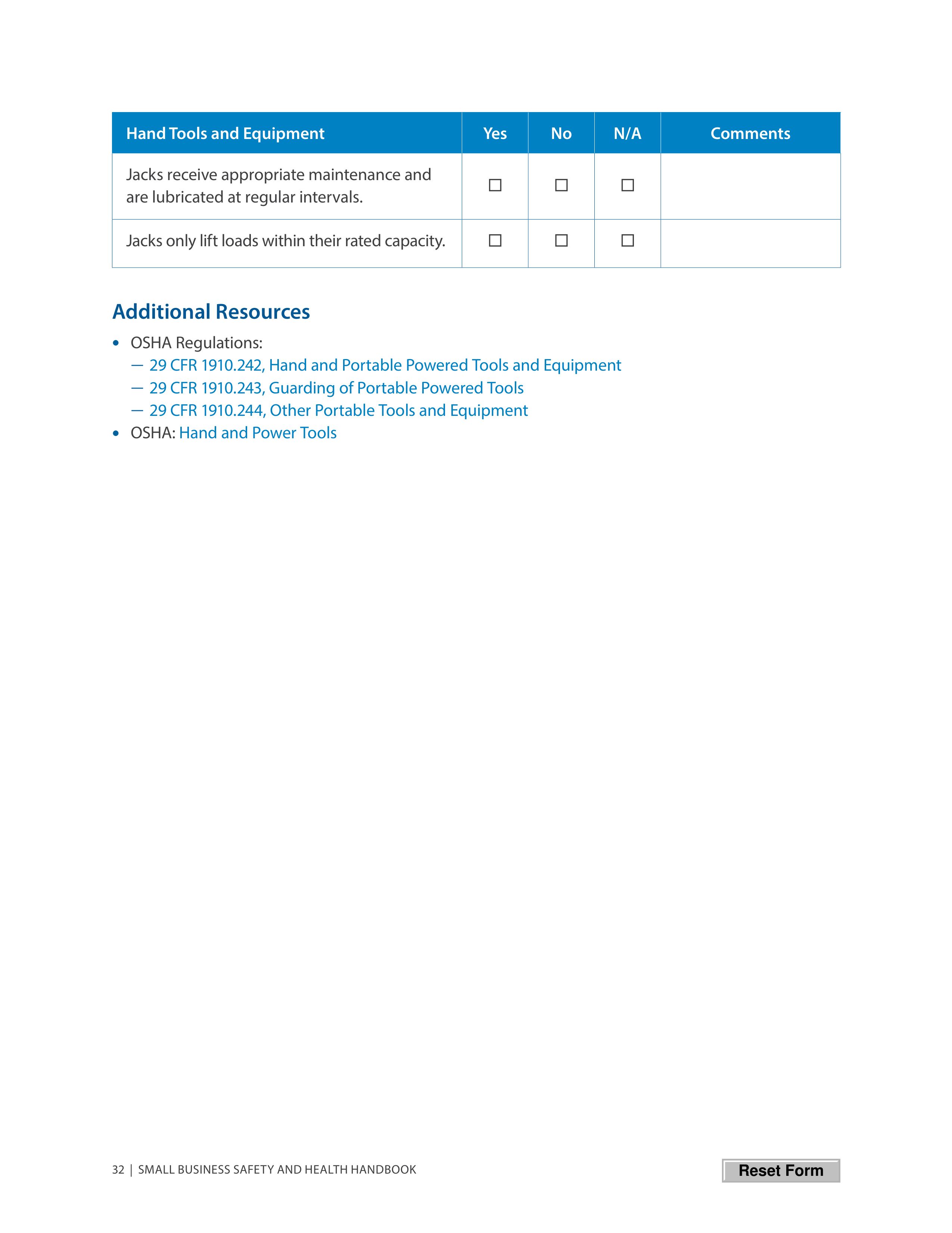 OSHA Small Business Safety and Health Handbook — page 36