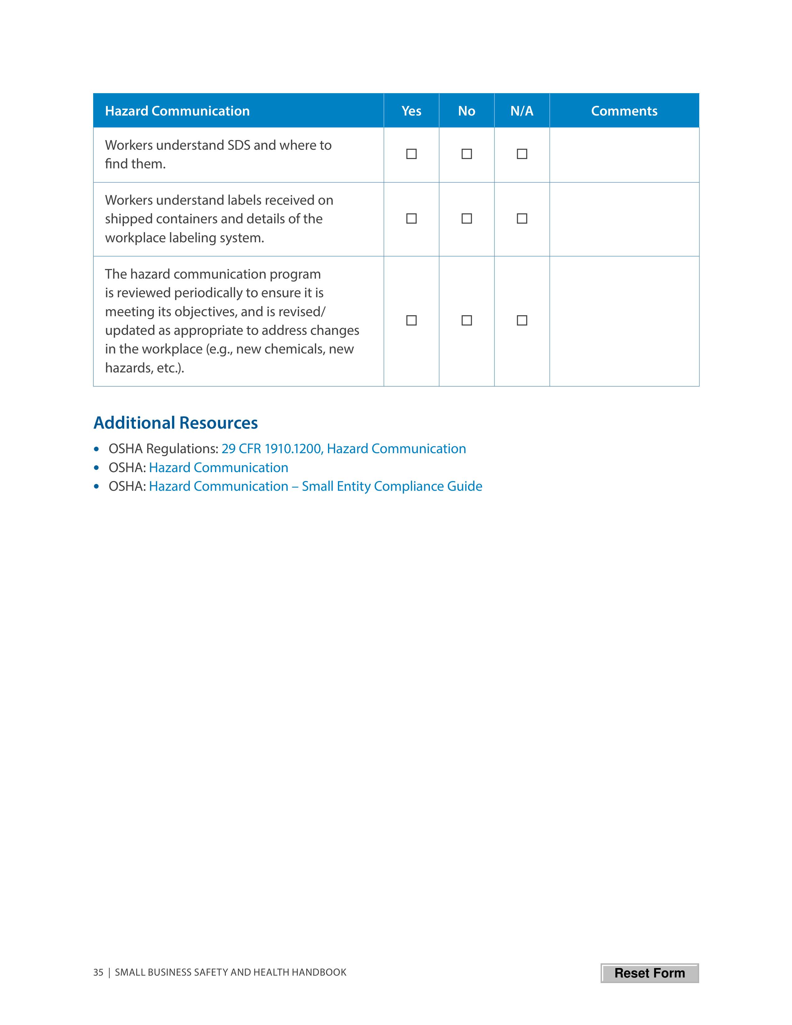 OSHA Small Business Safety and Health Handbook — page 39