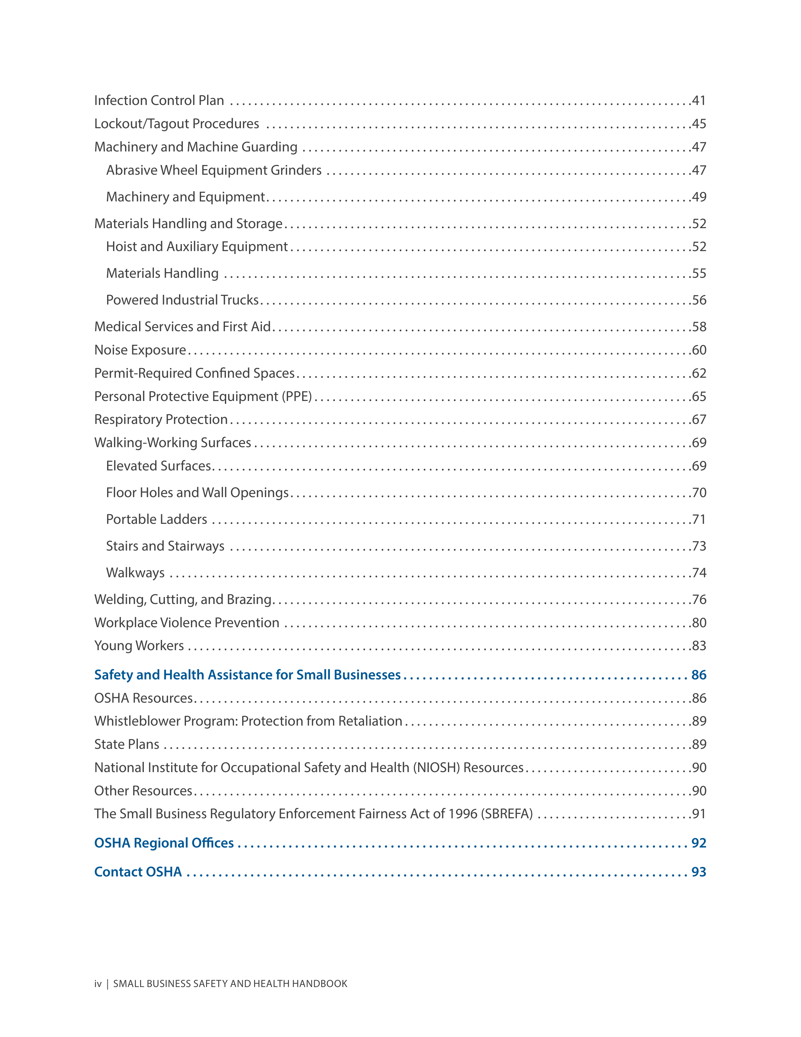 OSHA Small Business Safety and Health Handbook — page 4