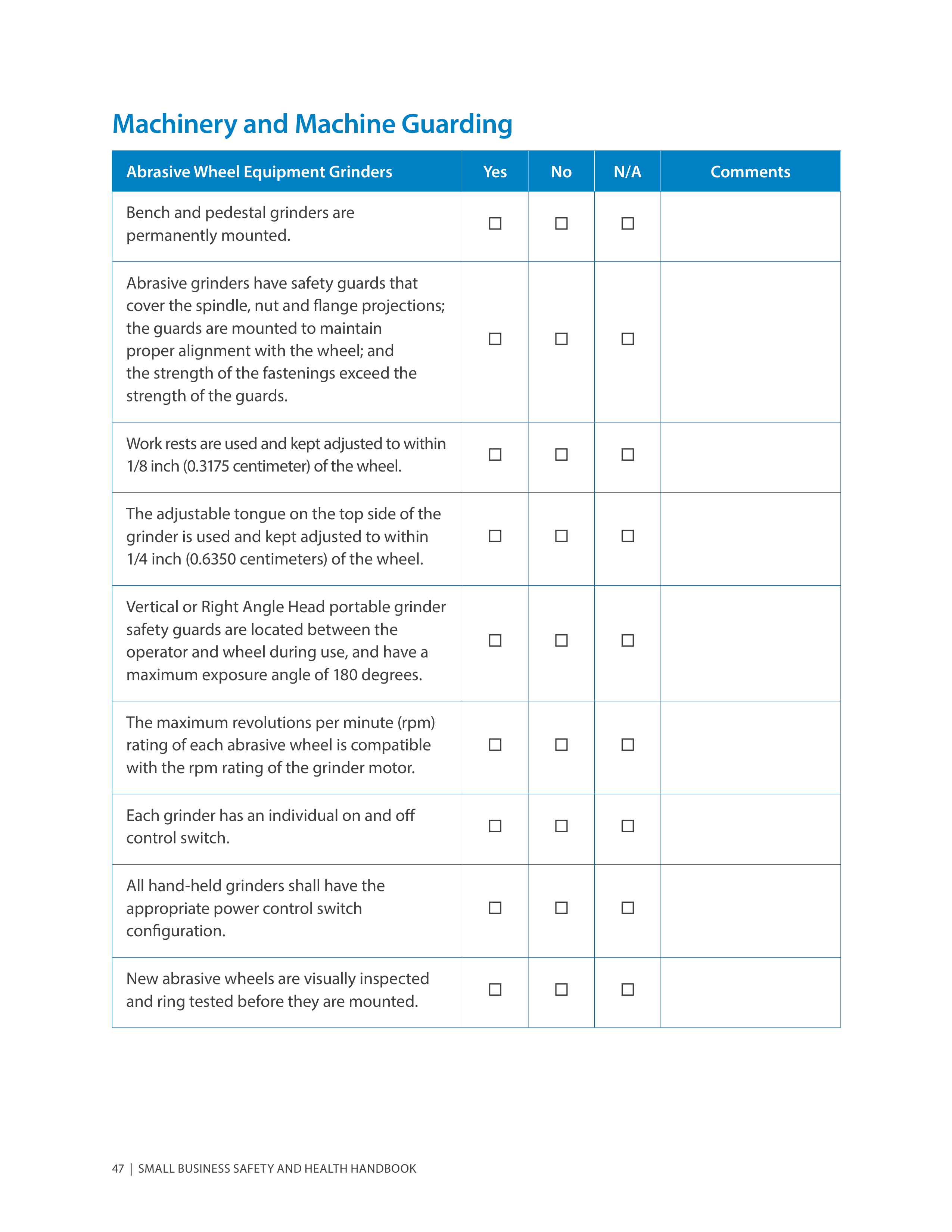 OSHA Small Business Safety and Health Handbook — page 51