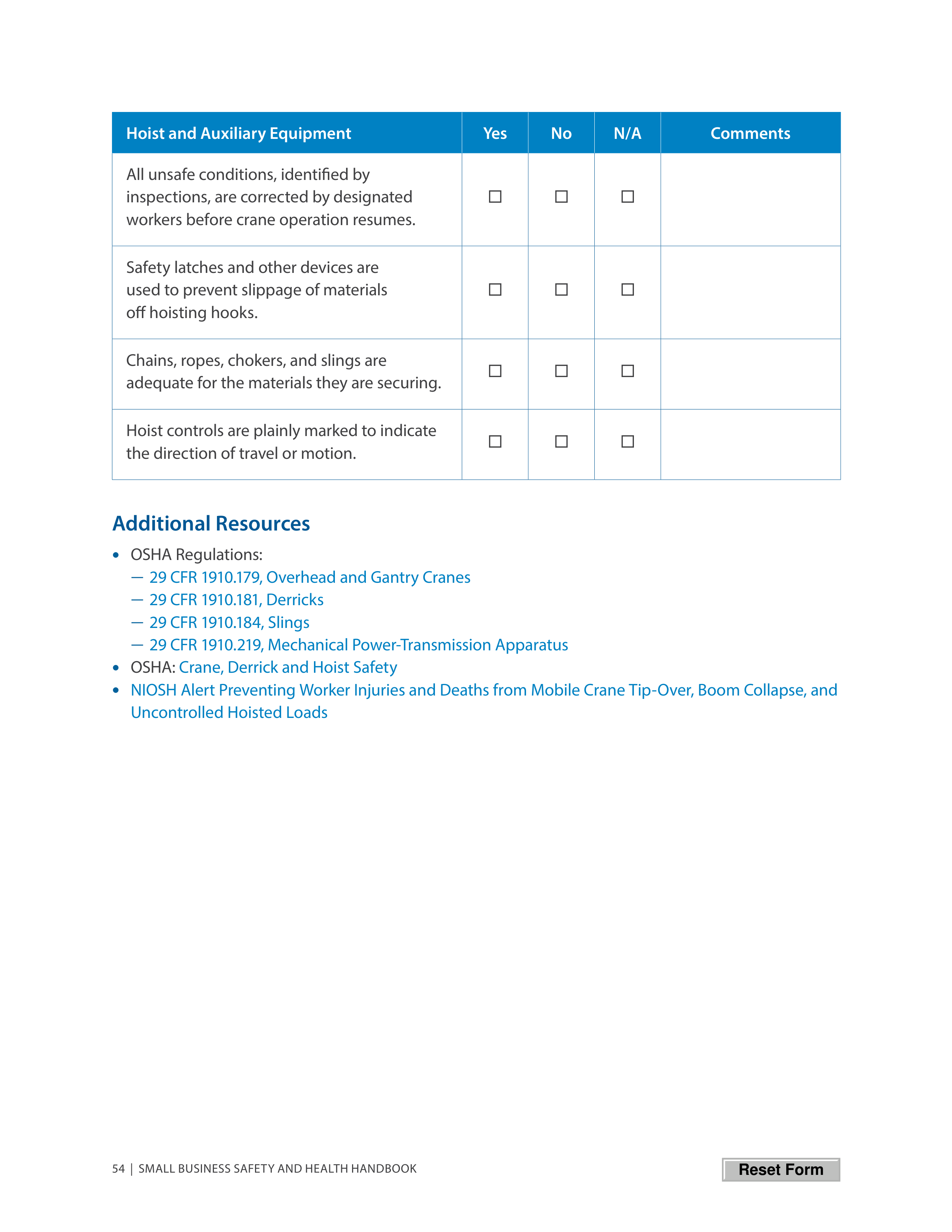 OSHA Small Business Safety and Health Handbook — page 58
