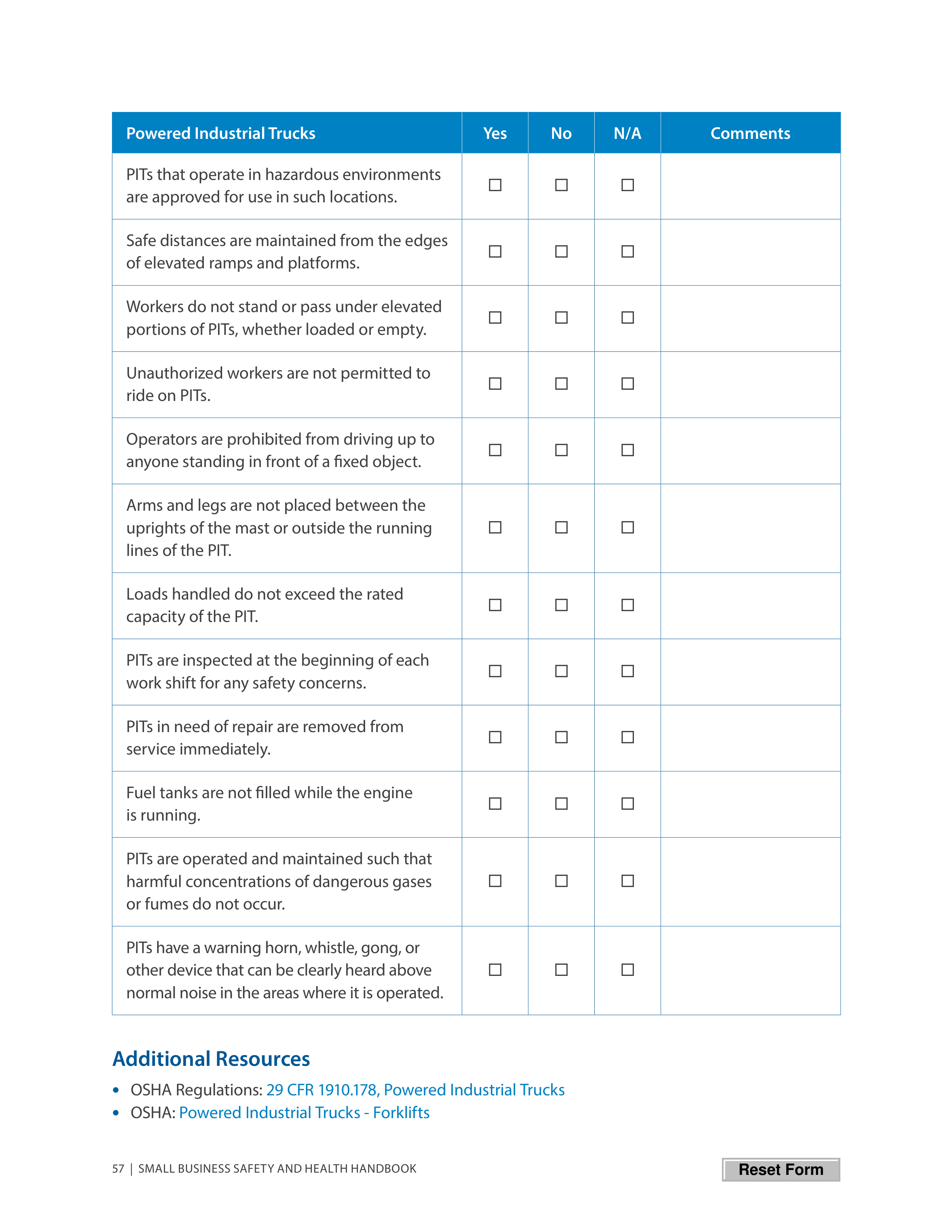 OSHA Small Business Safety and Health Handbook — page 61