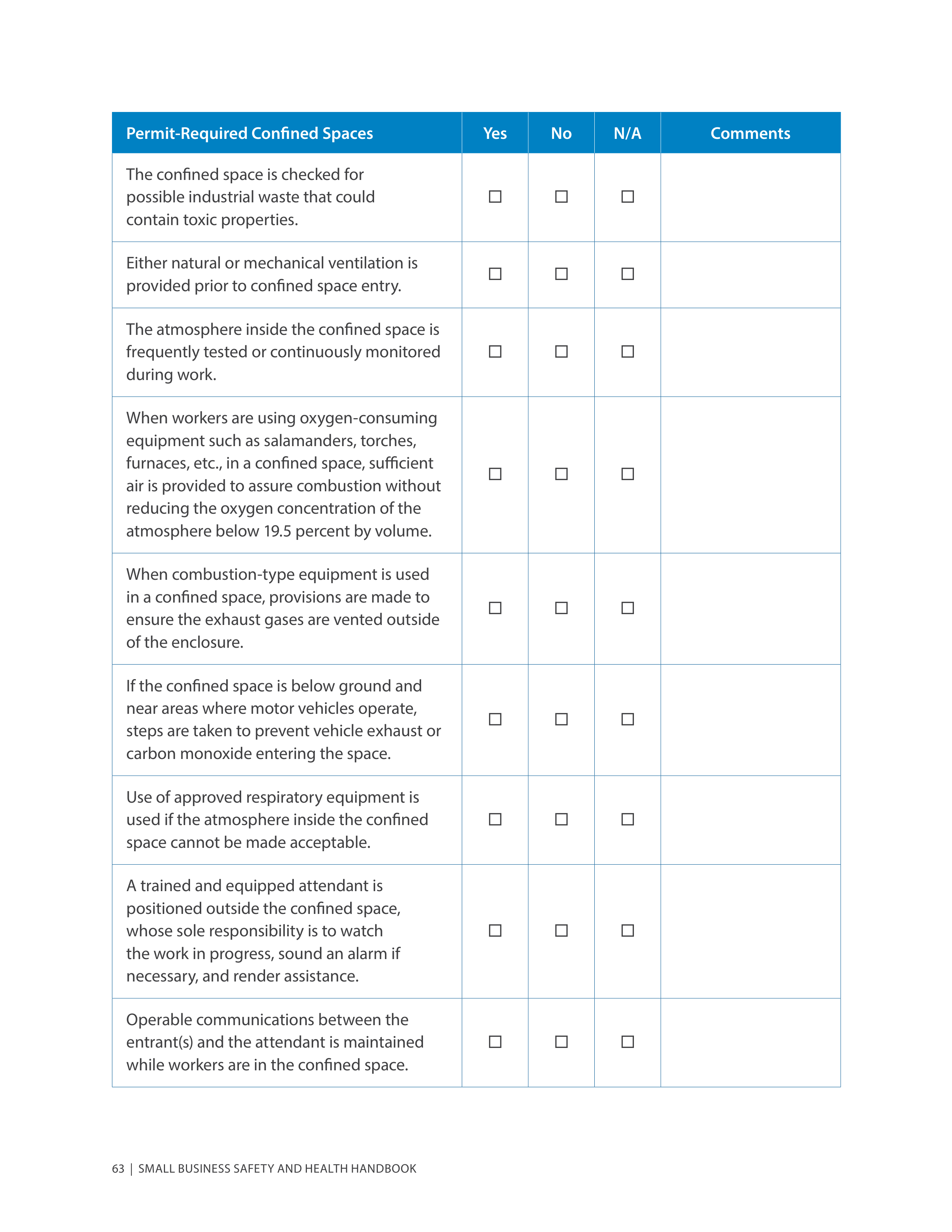 OSHA Small Business Safety and Health Handbook — page 67