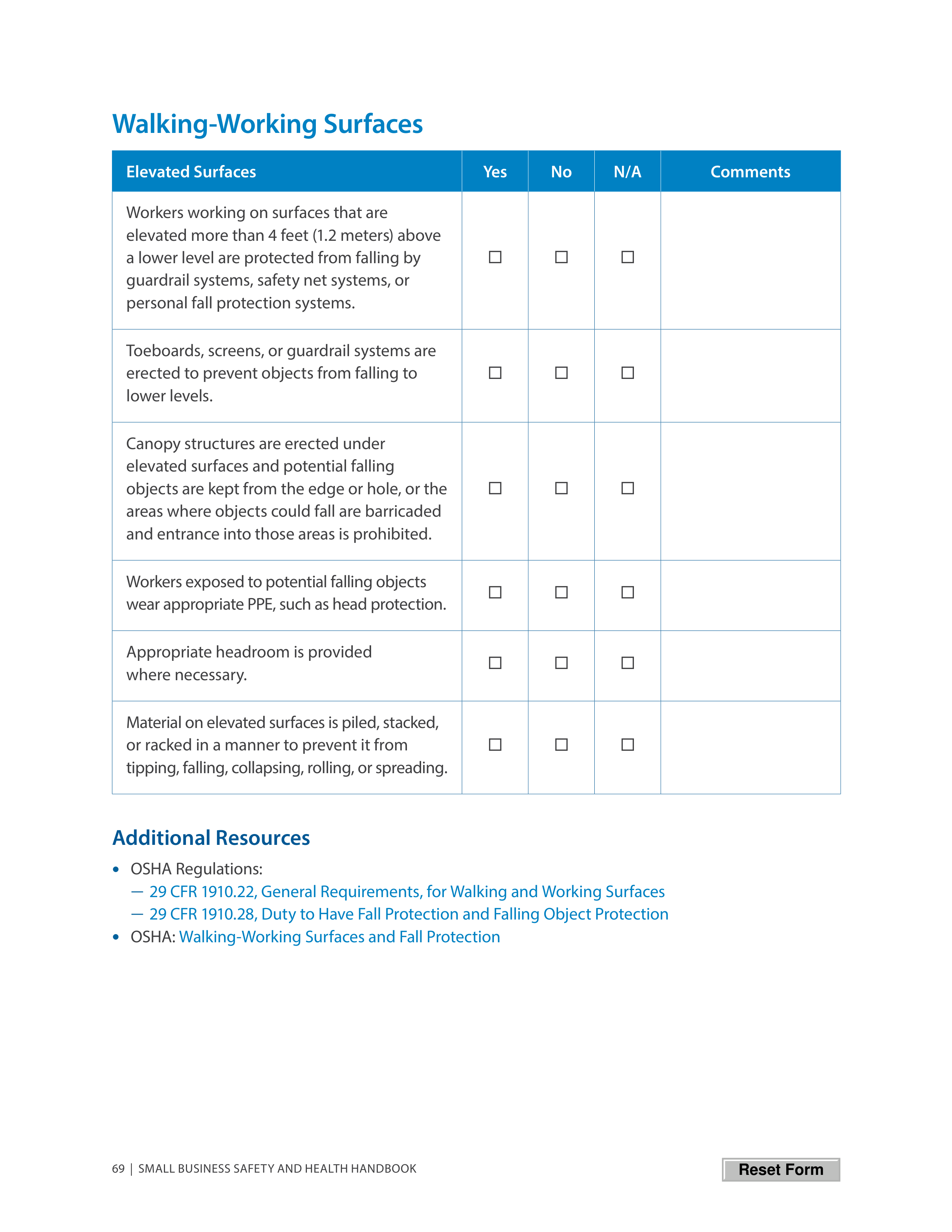 OSHA Small Business Safety and Health Handbook — page 73