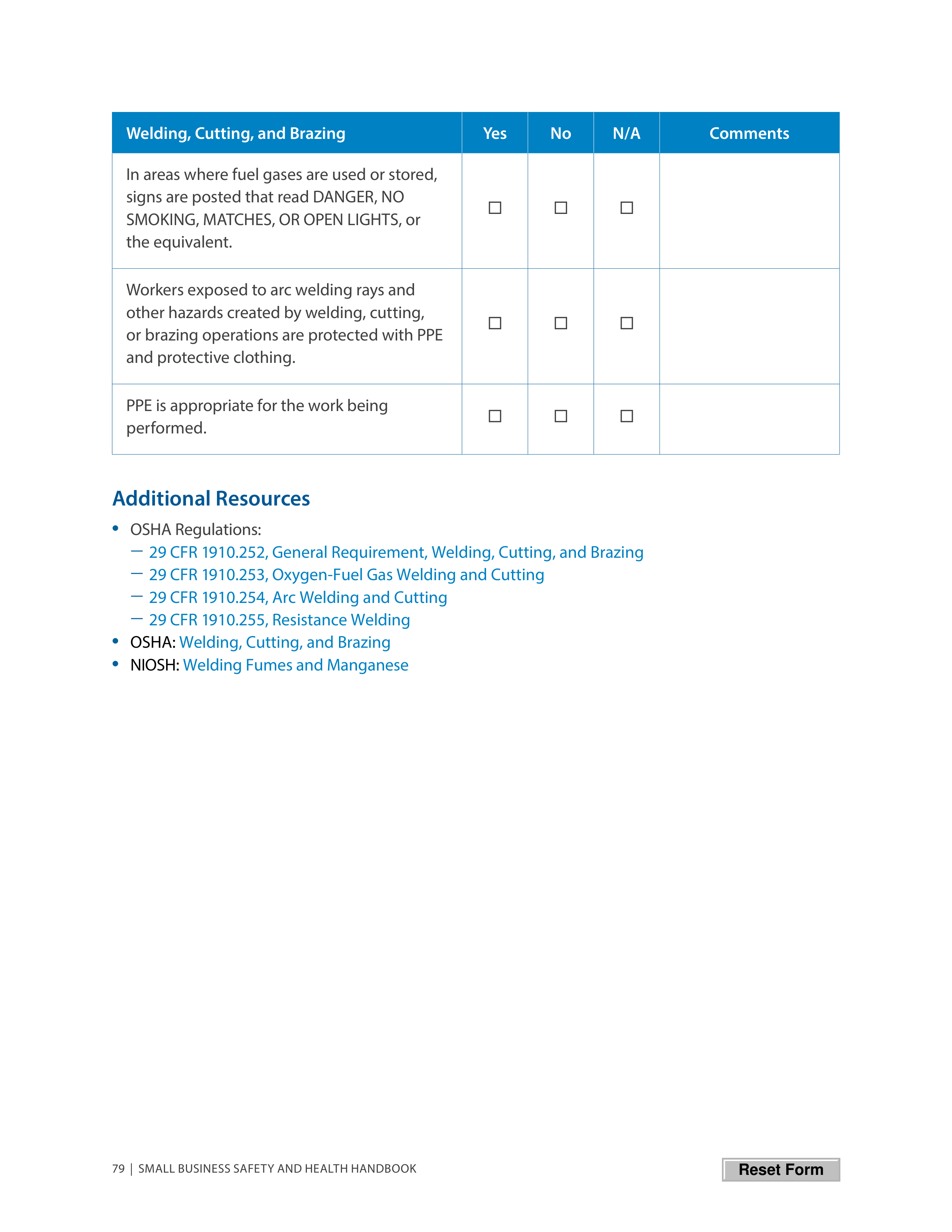OSHA Small Business Safety and Health Handbook — page 83