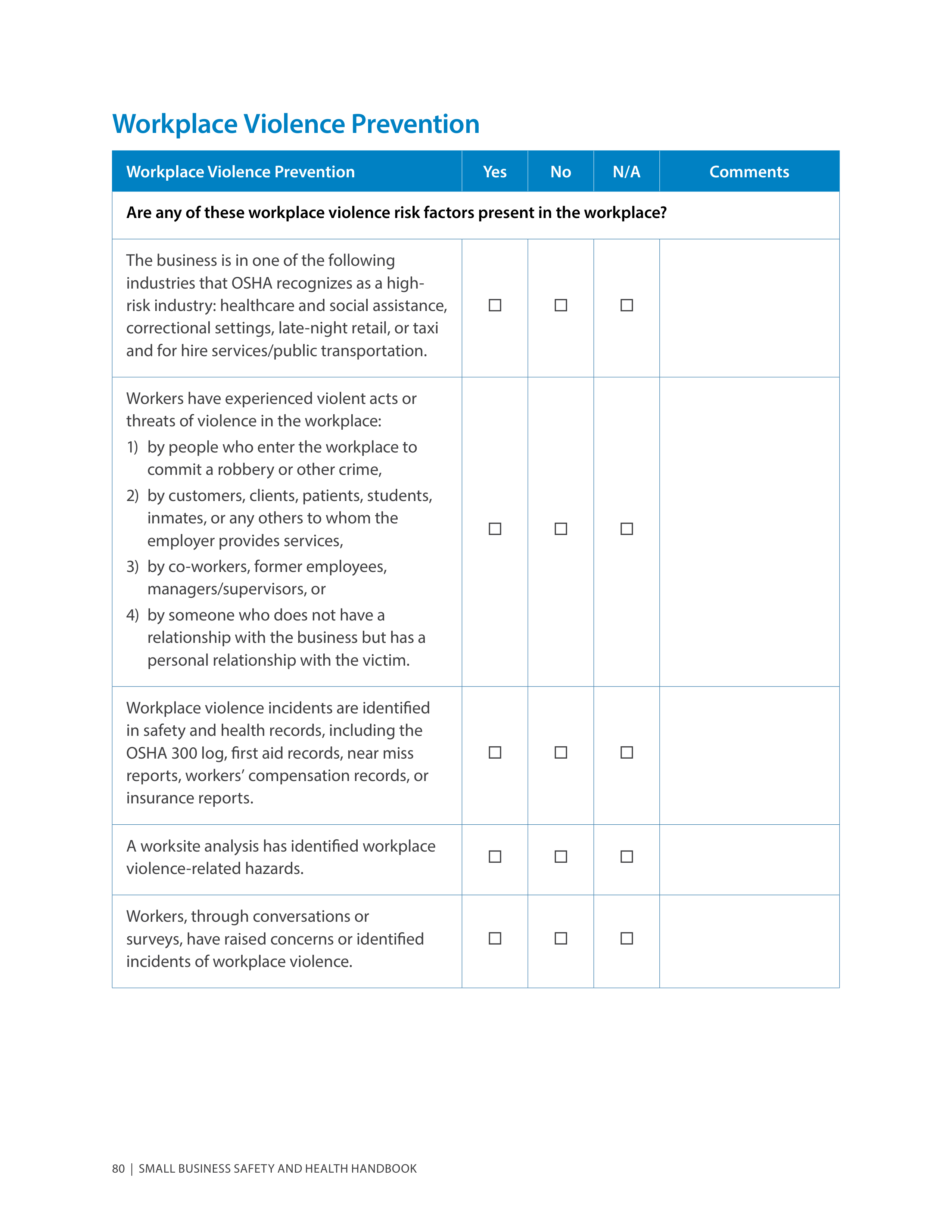 OSHA Small Business Safety and Health Handbook — page 84
