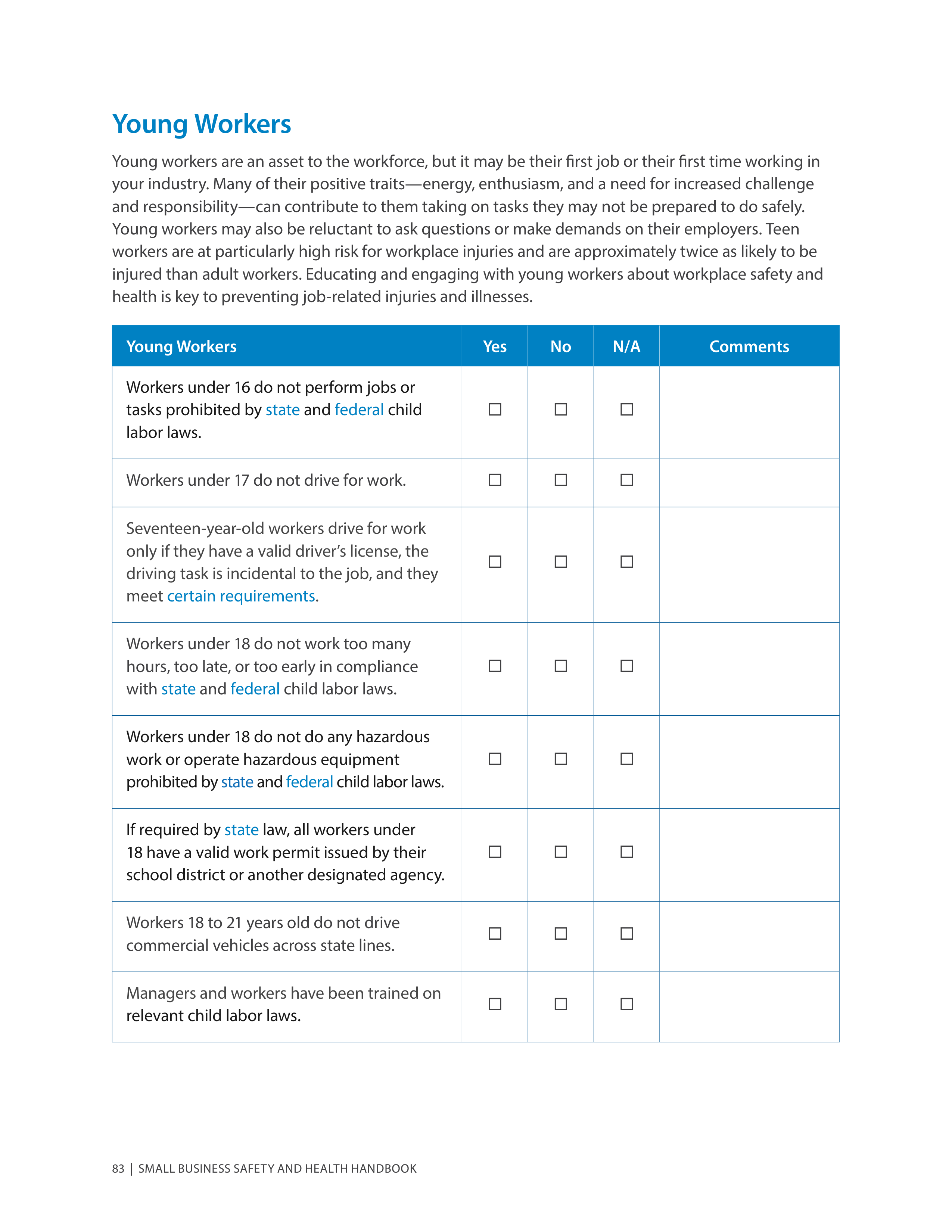 OSHA Small Business Safety and Health Handbook — page 87