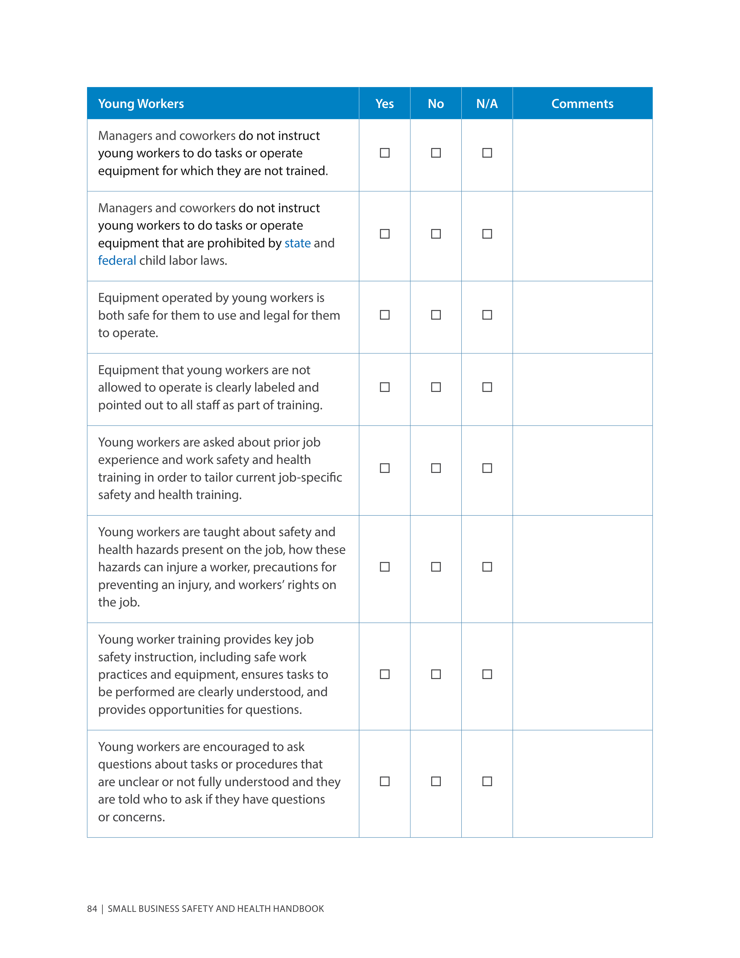 OSHA Small Business Safety and Health Handbook — page 88