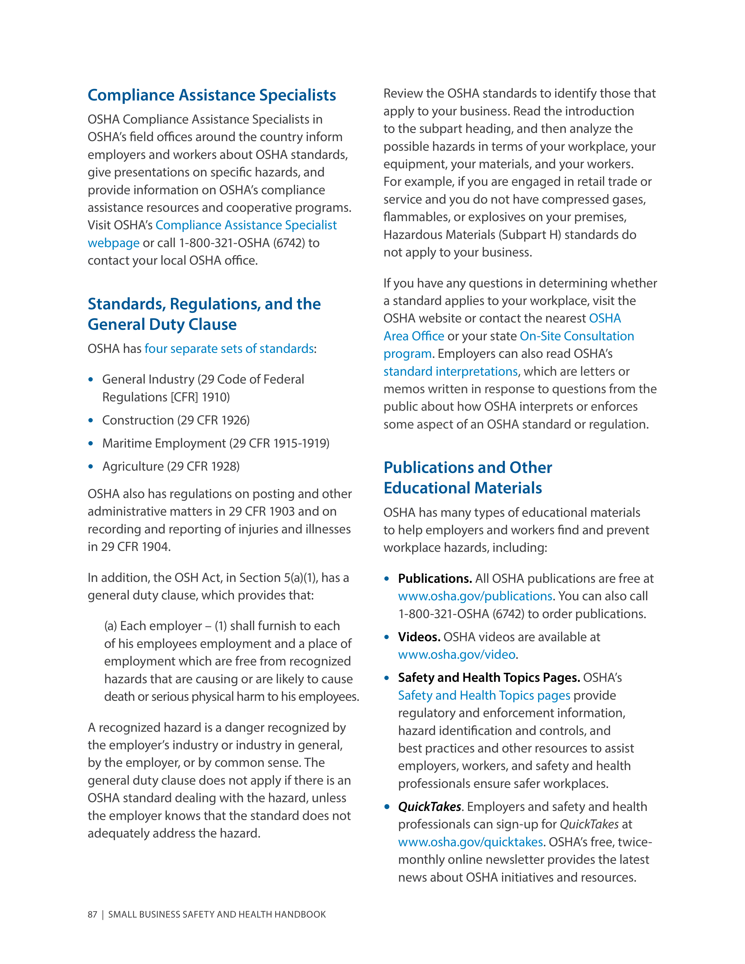 OSHA Small Business Safety and Health Handbook — page 91
