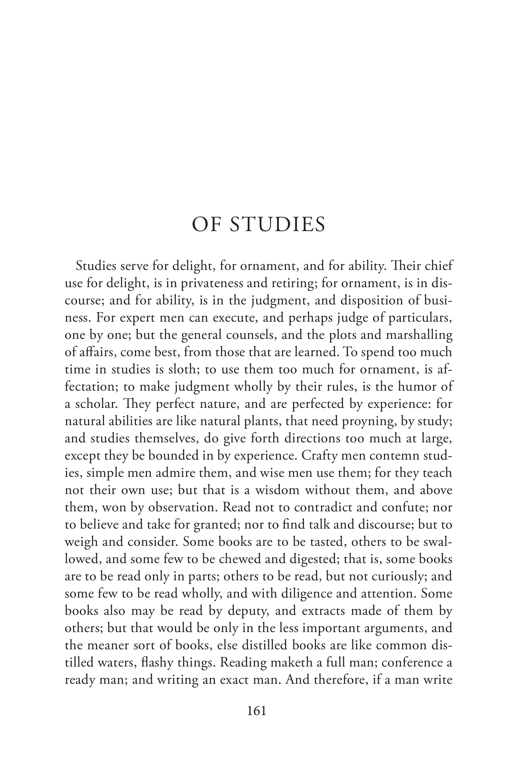 Of Studies Essay — page 1