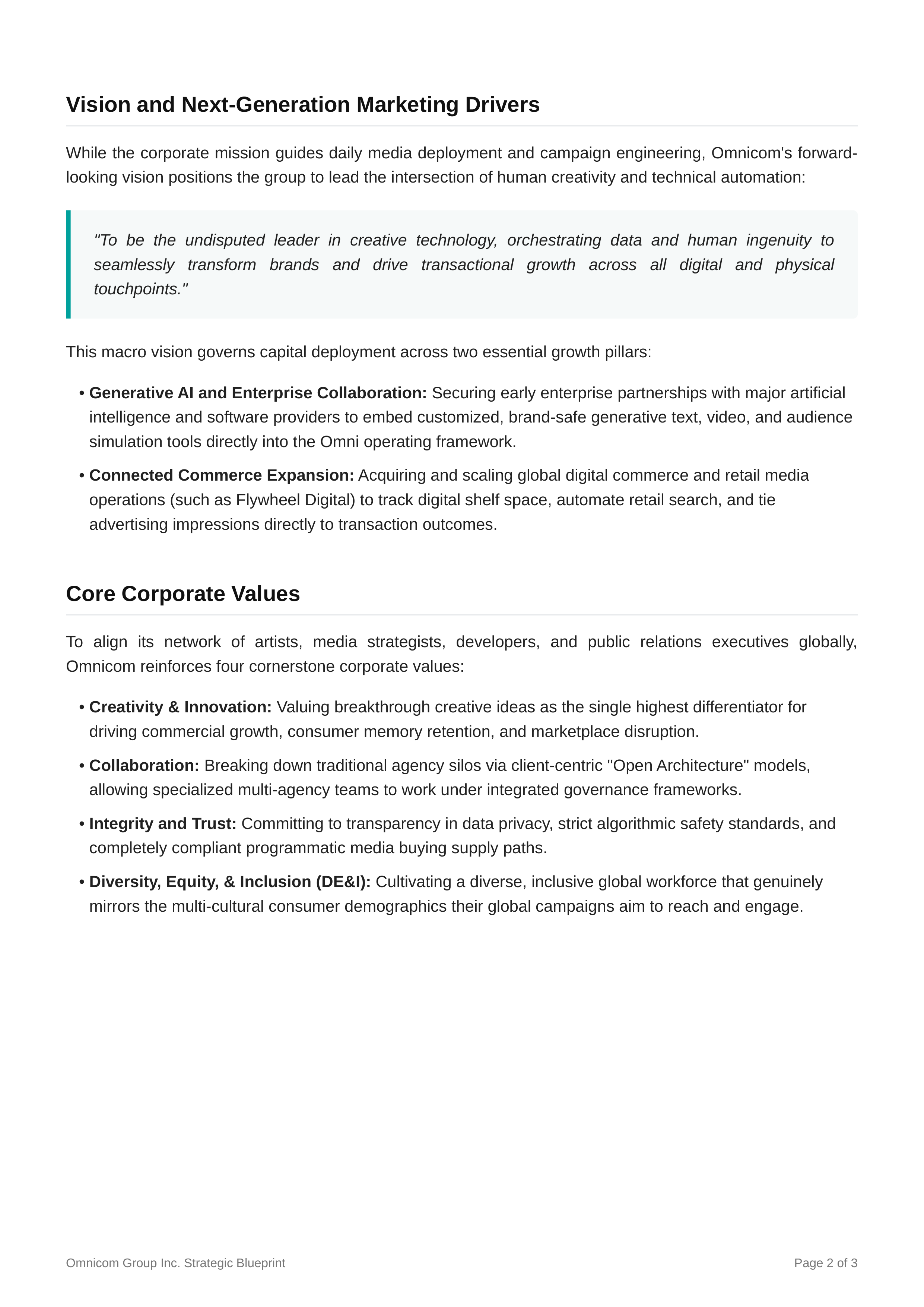 Omnicom Mission Statement — page 2