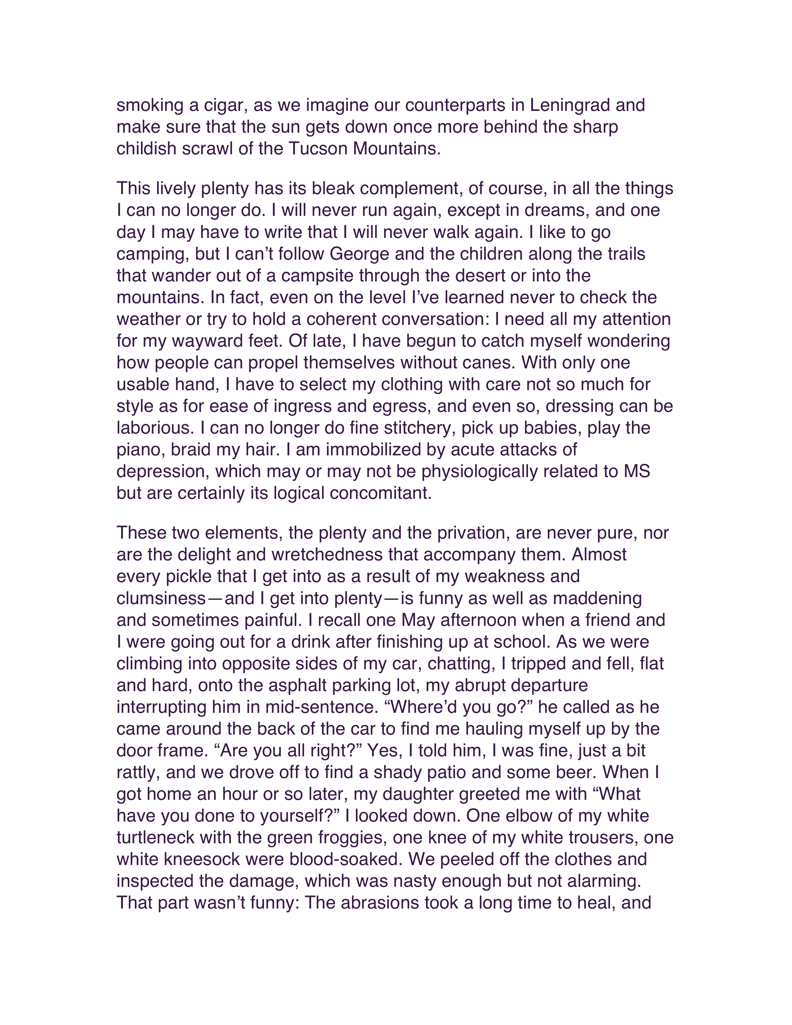 On Being a Cripple Essay — page 5