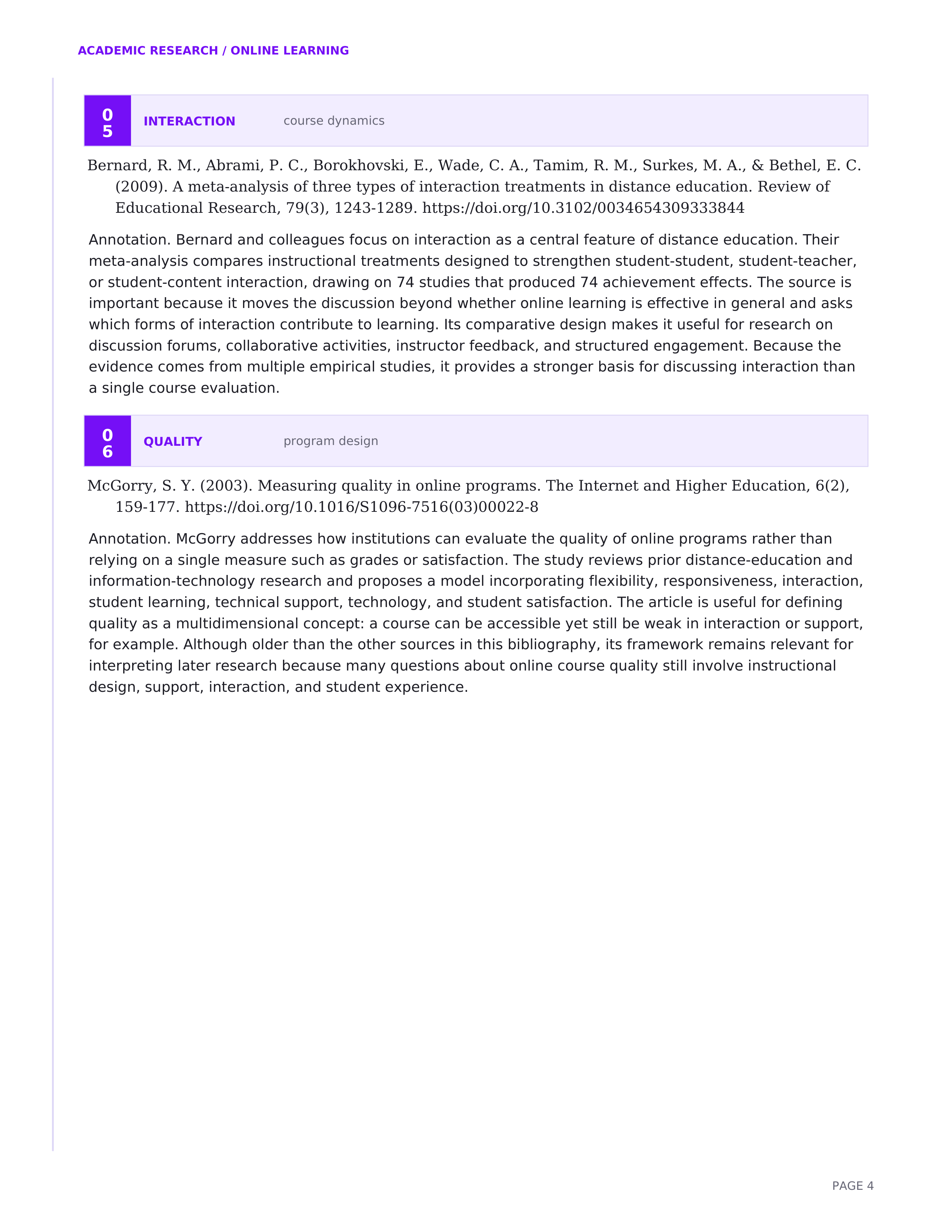 Online Learning Annotated Bibliography — page 4