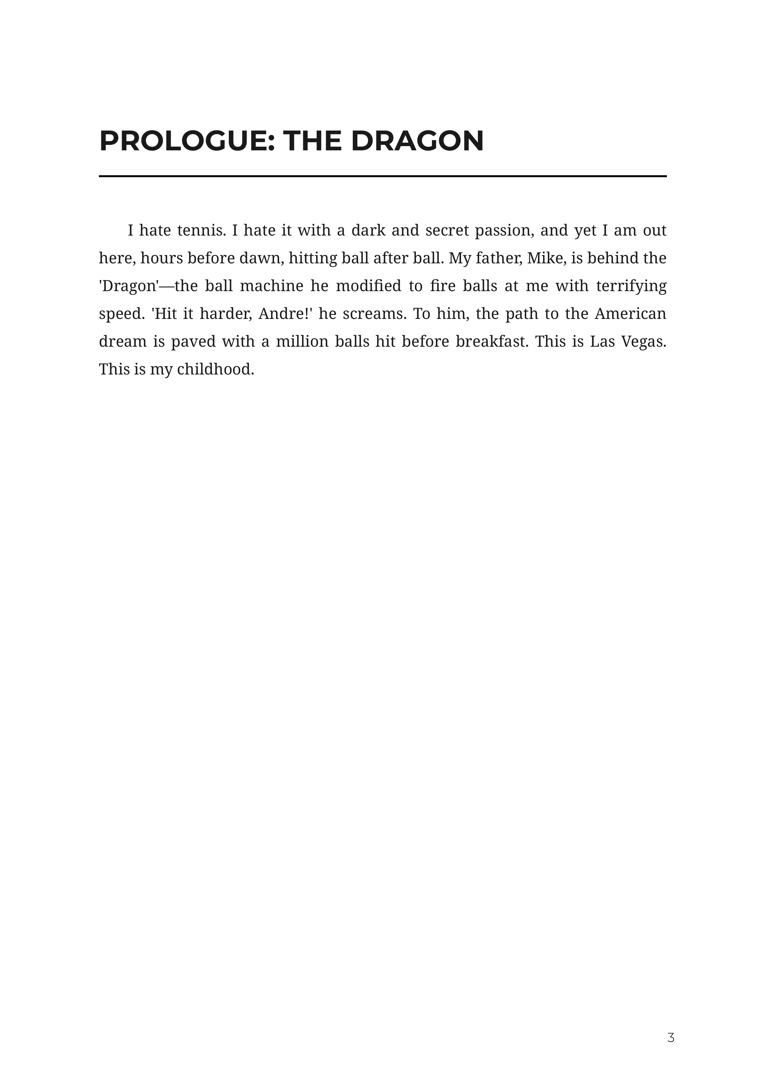 Open An Autobiography by Andre Agassi Tennis Champion Autobiography — page 3